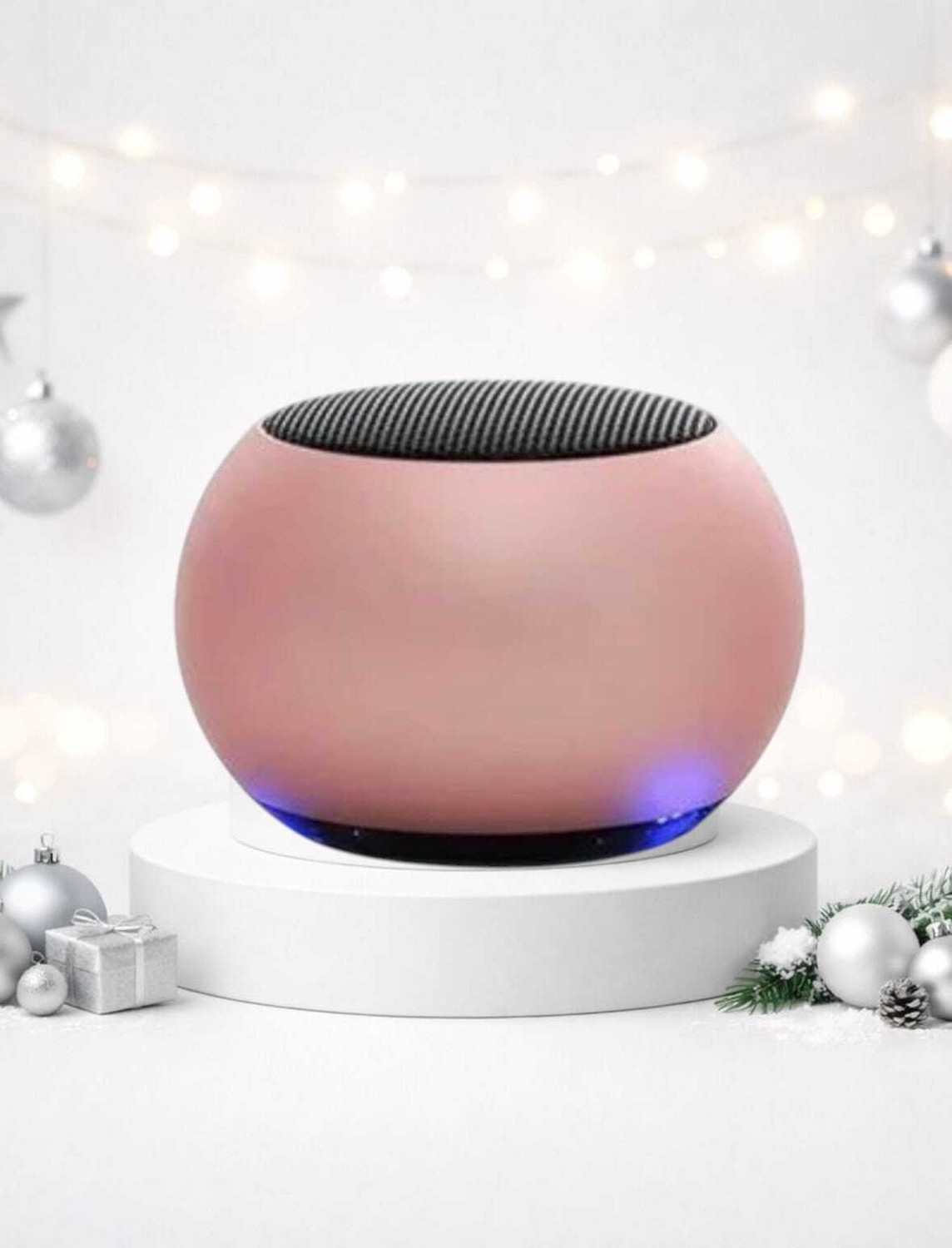 Image of Yurae Wireless Charging Digital Alarm Clock & Bluetooth Speaker with Google Assistant Smart Speaker (Multicolor)