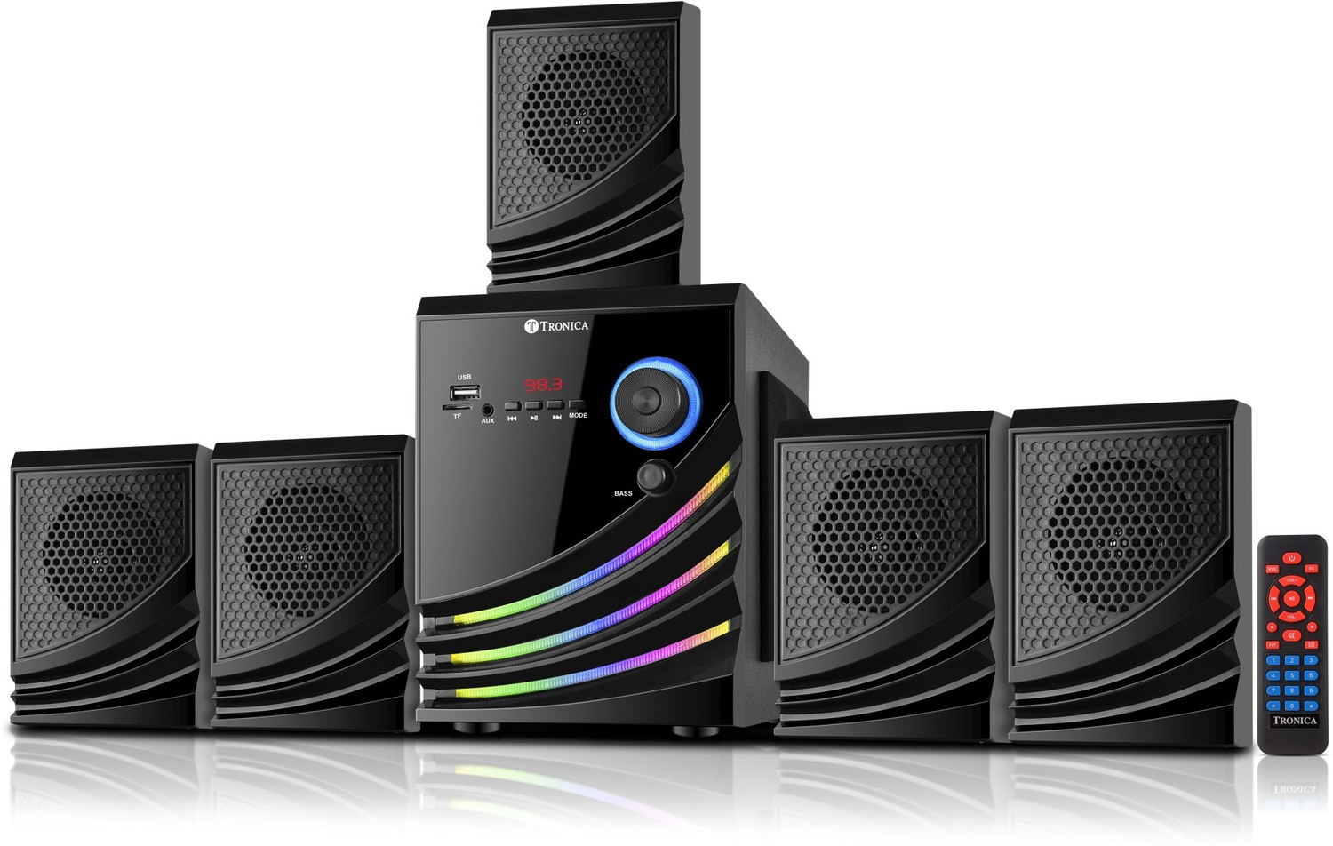 Image of IMPEX Lyric 5.1 45 W Bluetooth 45 W Bluetooth Home Theatre (Black, 5.1 Channel)