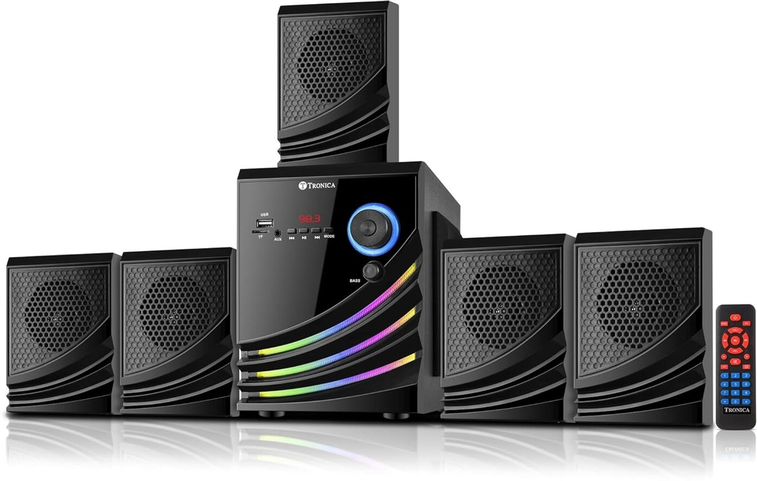 Image of IMPEX Lyric 5.1 45 W Bluetooth 45 W Bluetooth Home Theatre (Black, 5.1 Channel)