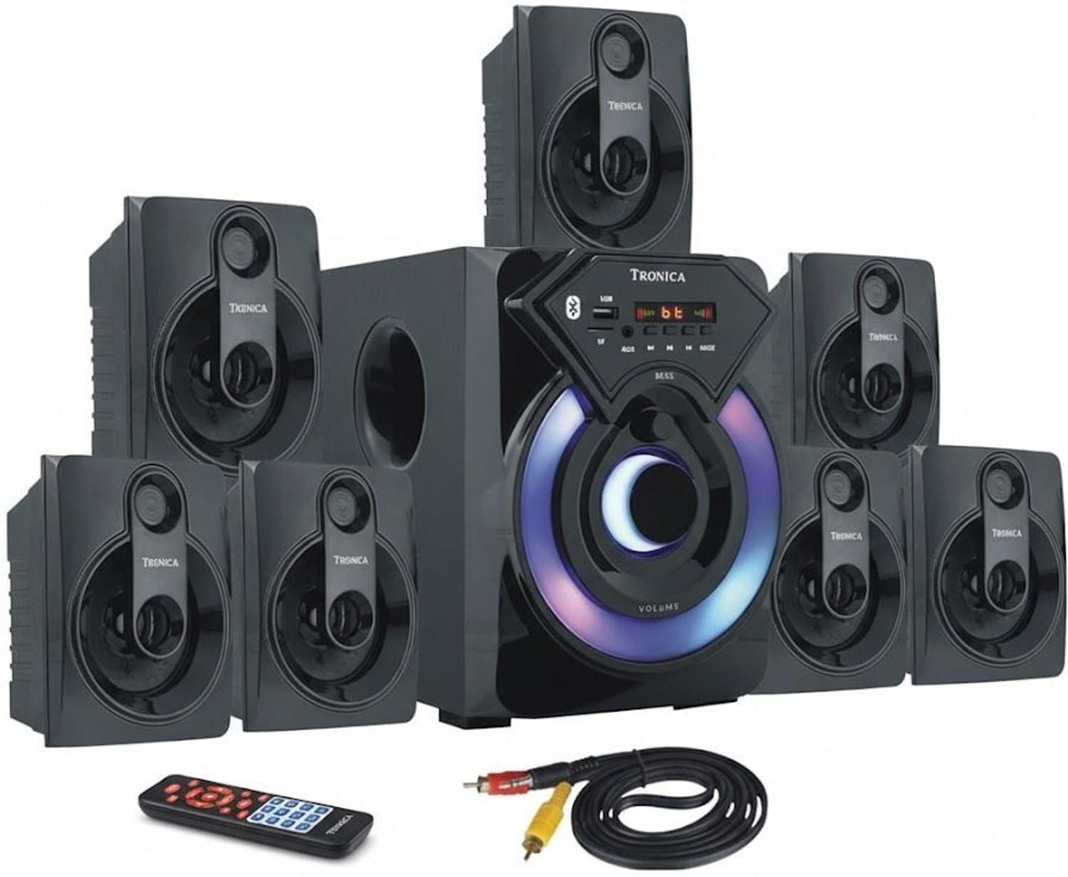 Image of PHILIPS HTD5580 1000 W Bluetooth Home Theatre (Black, 5.1 Channel)