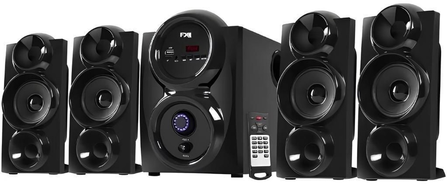 Image of T-Series M-4456BT 4.1 Channel Bluetooth Multimedia Speaker System (Black) 40 W Bluetooth Home Theatre (Black, 4.1 Channel)