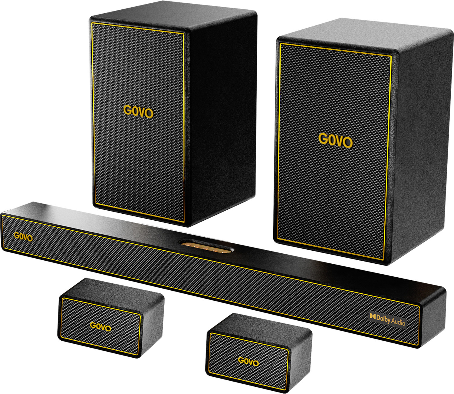 GOVO Gosurround 1008 Pro 800W Blue Subwoofer - Image 1