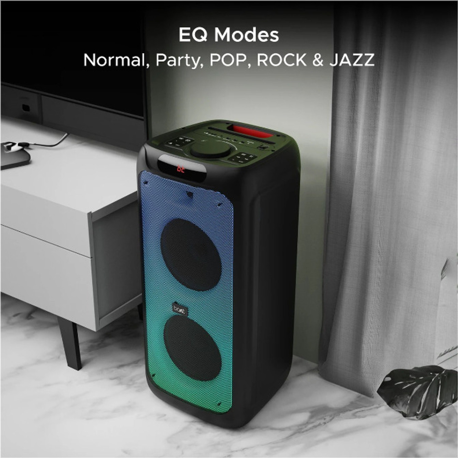 Image of boAt Partypal 390 /PartyPal 400 159 W Bluetooth Speaker (Space Black, Mono Channel)
