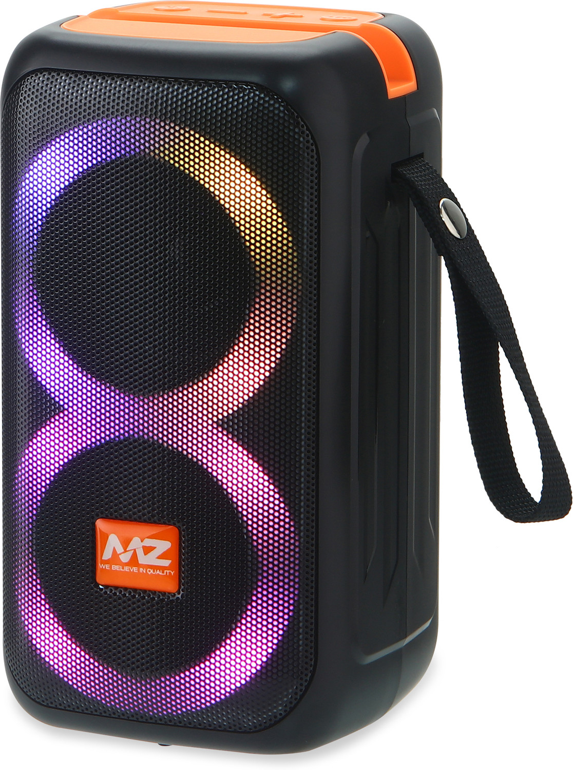Image of NS WORLD EchoMax Ultra Wireless Bluetooth Portable Speaker RGB Light,USB,TF & Loud Bass 8 W Bluetooth PA Speaker (Black, 2.0 Channel)