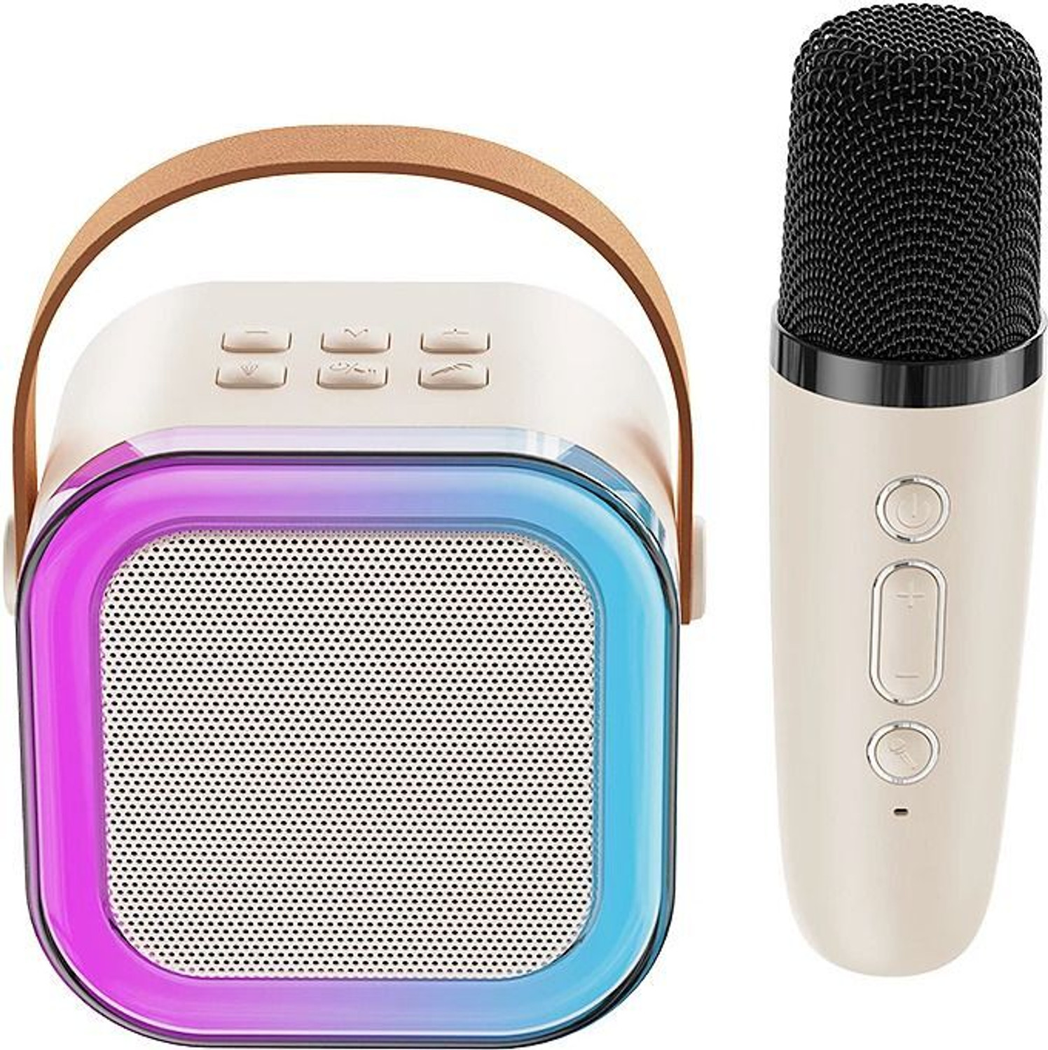 Image of BazaarNest Kids Adults with Wireless Mics Portable Karaoke Bluetooth Speaker 5 W Bluetooth Speaker (Multicolor, 5.0 Channel)
