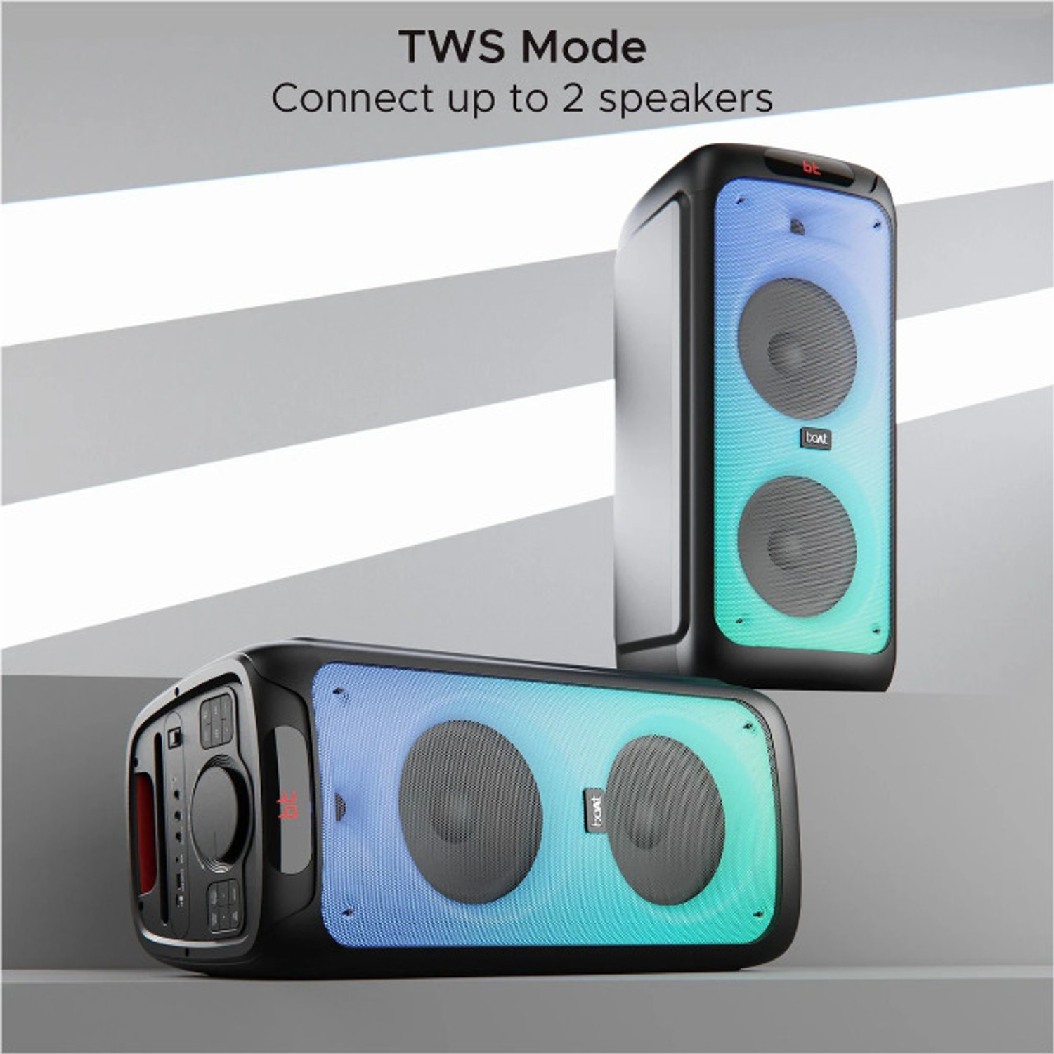 Image of boAt Partypal 390 /PartyPal 400 159 W Bluetooth Speaker (Space Black, Mono Channel)
