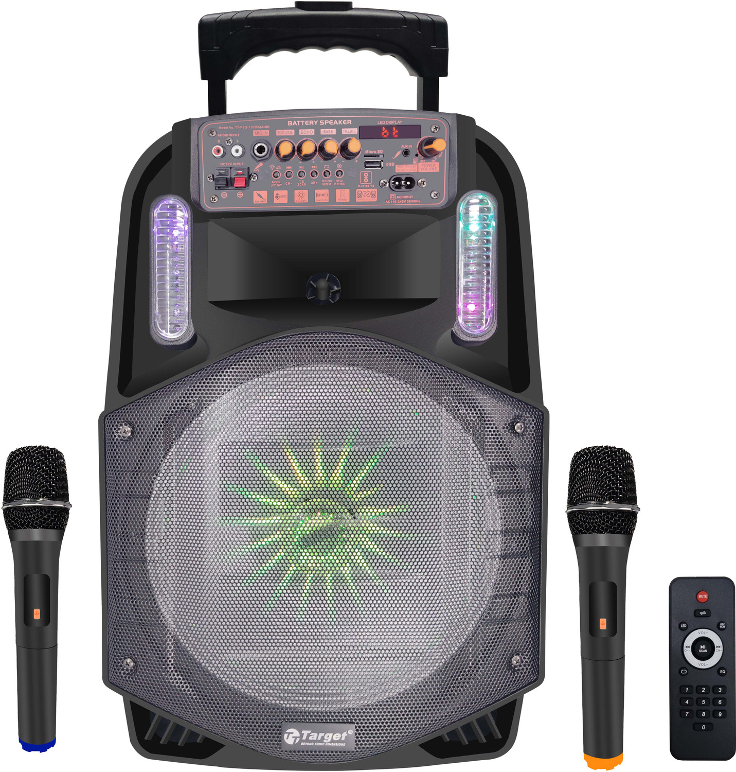 Image of T-Series S8B Professional Audio Mobile Amplifier & Portable Trolley Wireless Bluetooth Home Theatre (Black, 2.0 Channel)
