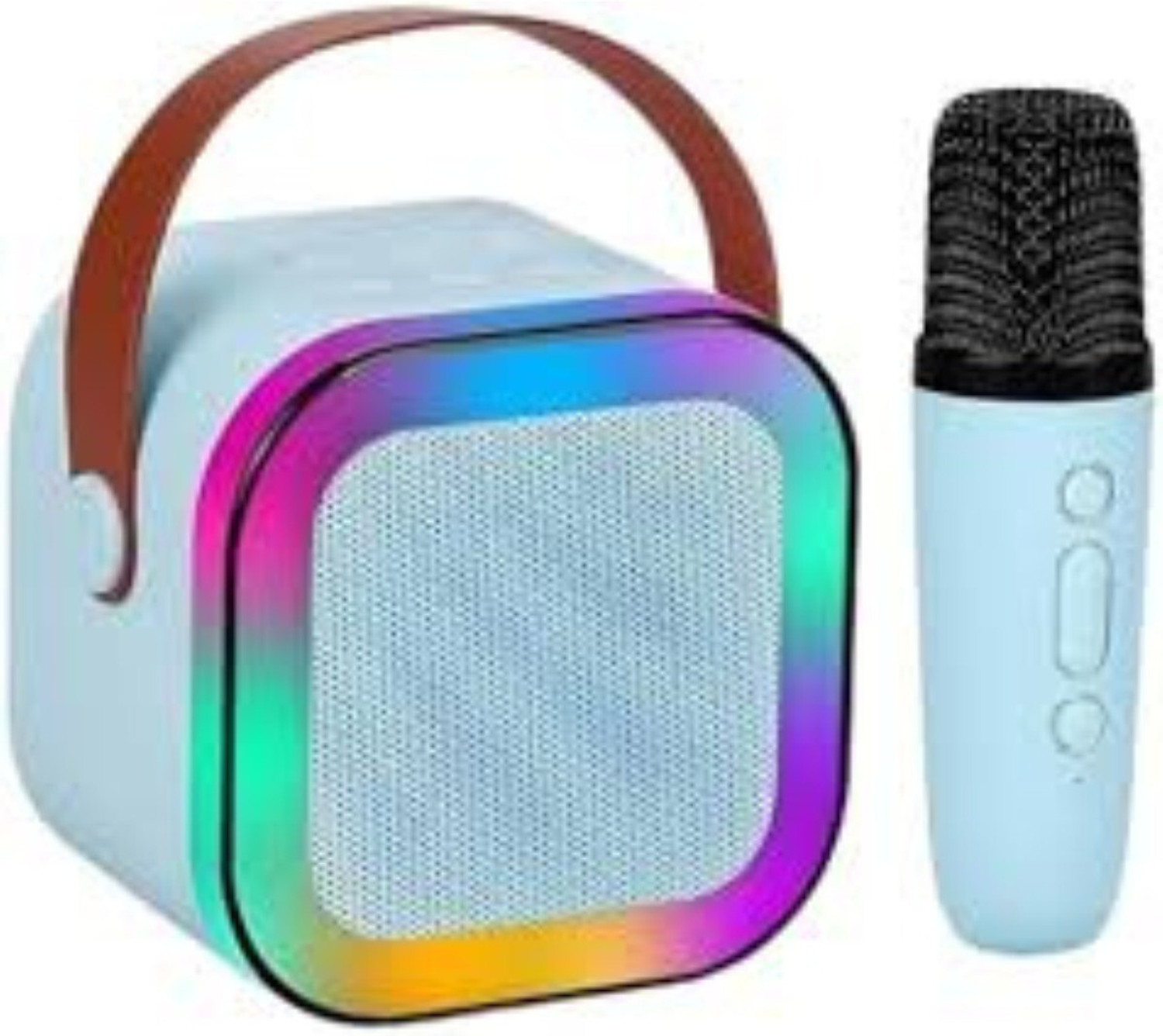 Image of MZ M303 (PORTABLE BLUETOOTH SPEAKER) Dynamic Thunder Sound, 1200mAh Battery Karaoke 10 W Bluetooth Party Speaker (Black, Stereo Channel)