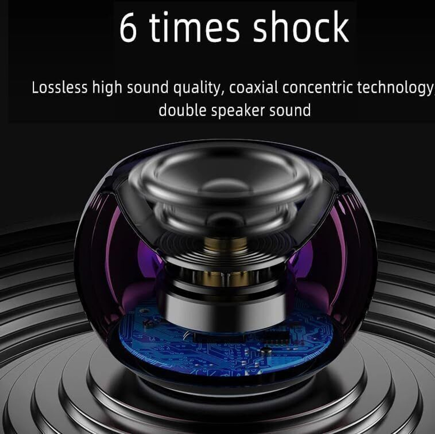 Image of FITRIC m4 mini boost Portable Bluetooth speaker F18 with Google & Siri Assistant Smart Speaker (Multicolor)