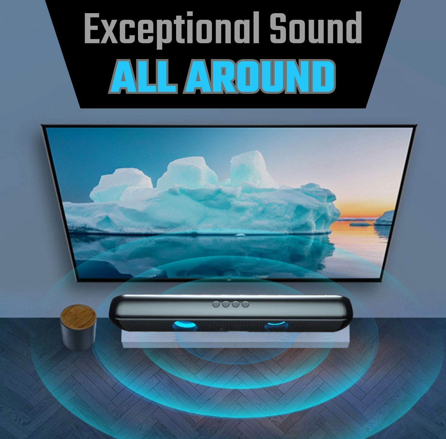 Image of FXI A100 Dynamic Thunder Sound With 2400mAh Battery 6hr Playtime, V5.3, Tv Pc Laptop 10 W Bluetooth Soundbar (Black, Stereo Channel)