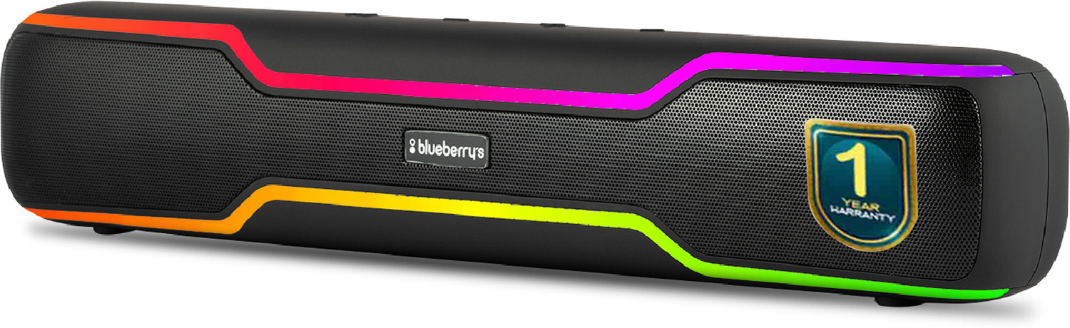 Image of BERTH Venero SB 75 Wireless for TV, Powerful Bass Home Theatre Speaker With RGB light 16 W Bluetooth Soundbar (Multicolor, 2.0 Channel)