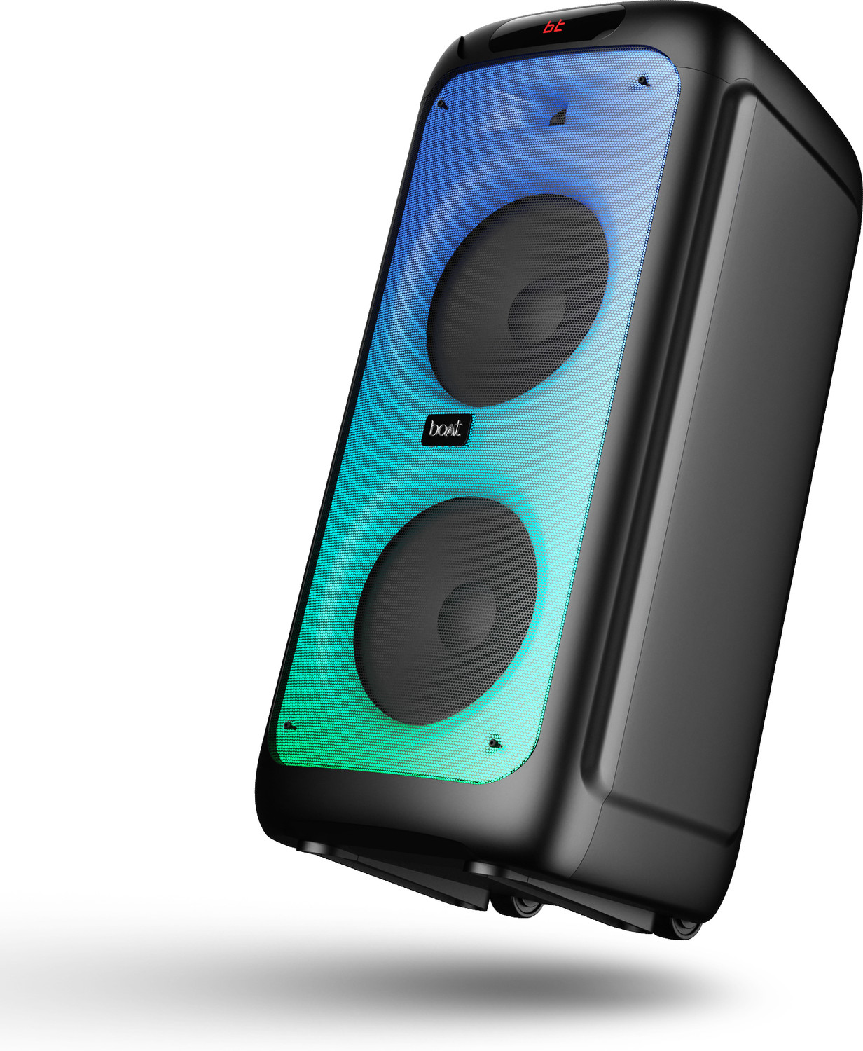 Image of DH Discovery DH-1501 9000W (2 Wireless Karaoke Mic, 6HRS Playtime, Guitar Input, RGB Light) 9000 W Bluetooth Party Speaker (Black, 2.0 Channel)