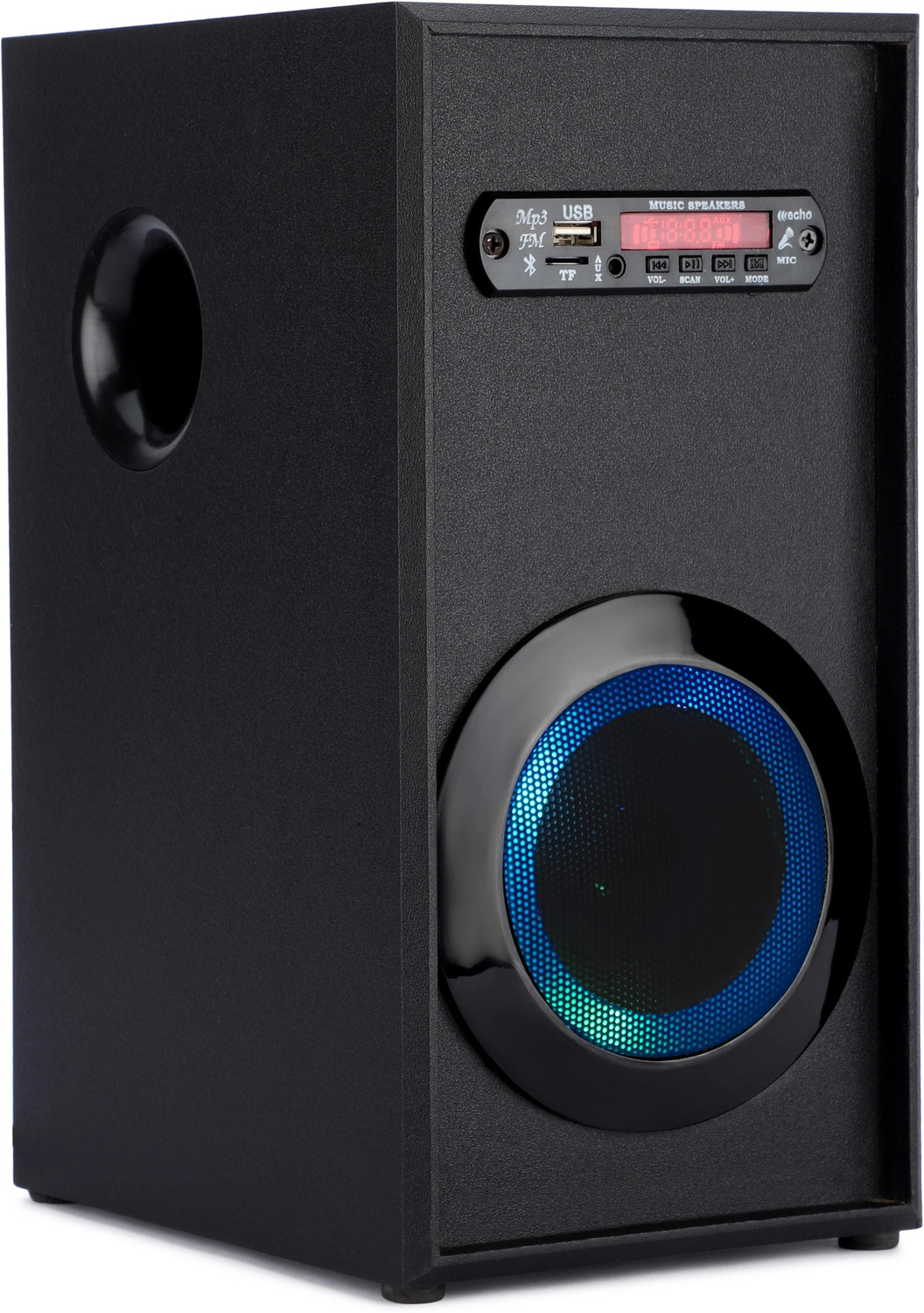 Image of RD B-370 (8 inch Woofer) Portable Multimedia Speaker with Wireless Mic for Karaoke 30 W Bluetooth Tower Speaker (Black, Mono Channel)