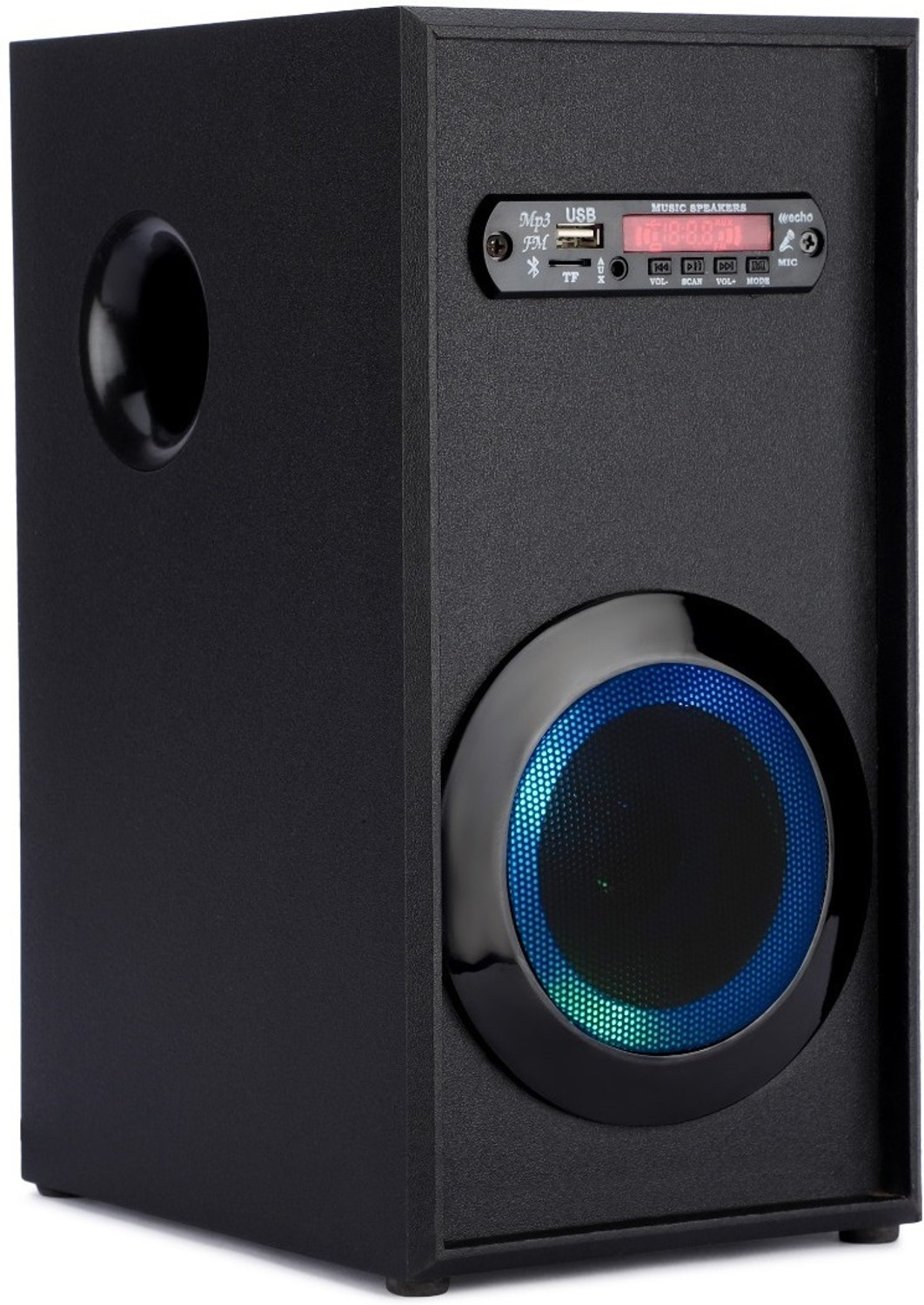 Image of RD B-370 (8 inch Woofer) Portable Multimedia Speaker with Wireless Mic for Karaoke 30 W Bluetooth Tower Speaker (Black, Mono Channel)