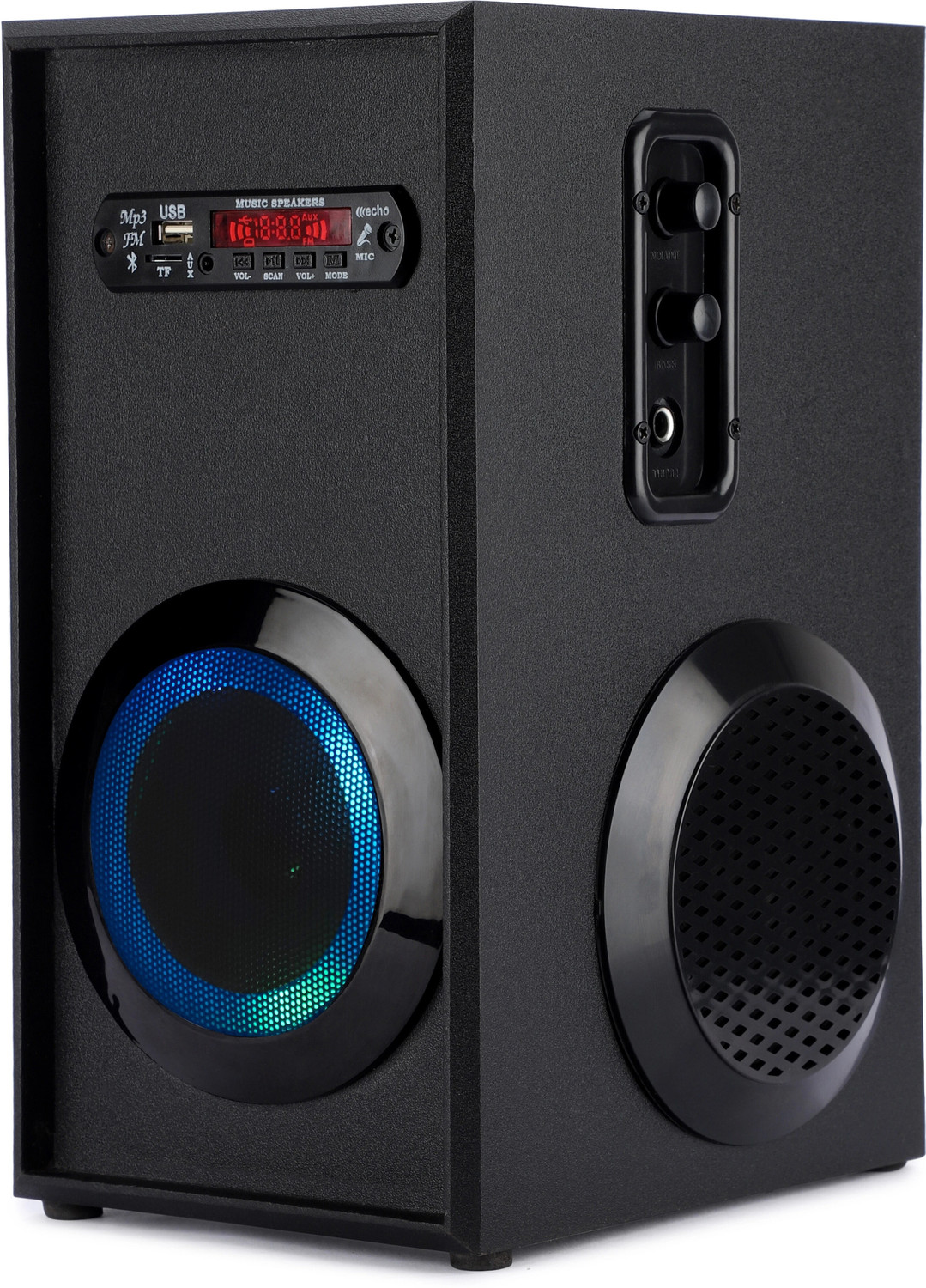 Image of RD B-370 (8 inch Woofer) Portable Multimedia Speaker with Wireless Mic for Karaoke 30 W Bluetooth Tower Speaker (Black, Mono Channel)