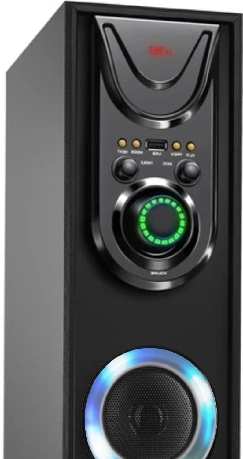 RZG F100 120W Bluetooth Tower Speaker (Black) - Image 1