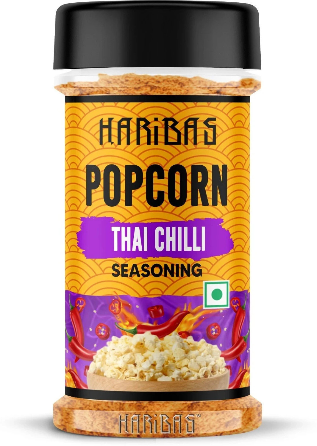 Image of HARIBAS Pack of 5 Popcorn Seasoning Powder 50gm each 5 Flavour (250 g)