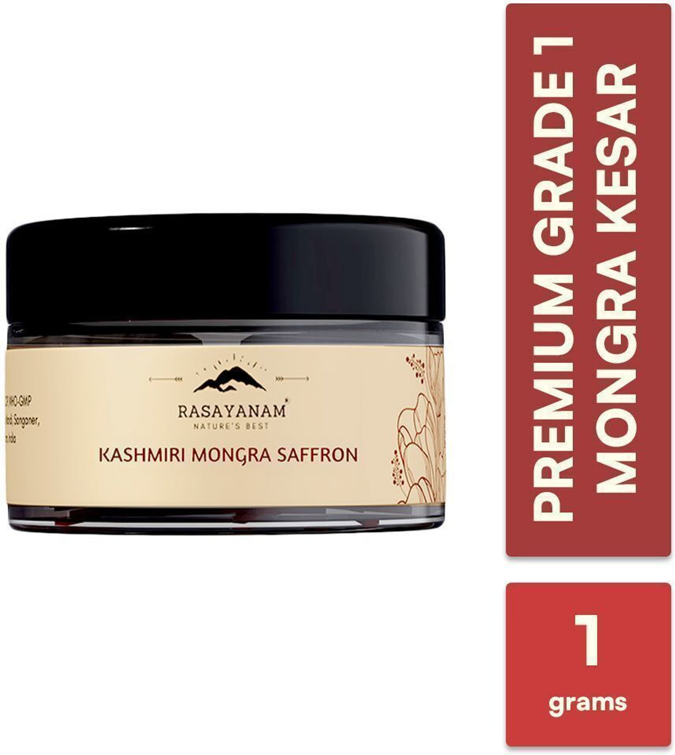 Image of Homeda Kesar Saffron Original 10g, Pure Kashmiri Kumkuma Puvvu, Kungumapoo, Grade A (10 x 1 g)