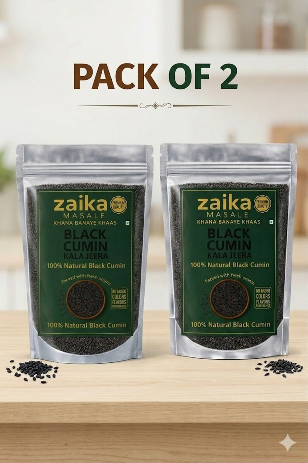 Image of Shudh Online Kali Jeera, Kali Jiri, Kadwa Kaali Jeeri, Nalla Jeelakarra, Black Cumin Seeds, Kadvi Bitter Kalo Jeeri (1000 g)