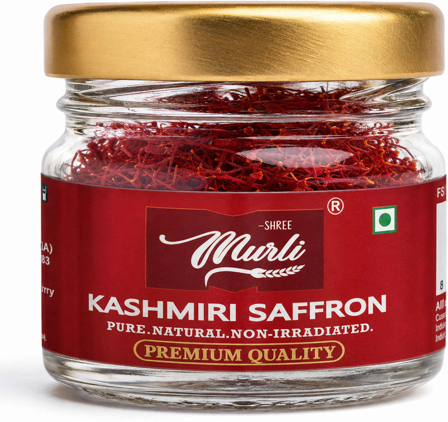 Image of Homeda Kesar Saffron Original 10g, Pure Kashmiri Kumkuma Puvvu, Kungumapoo, Grade A (10 x 1 g)