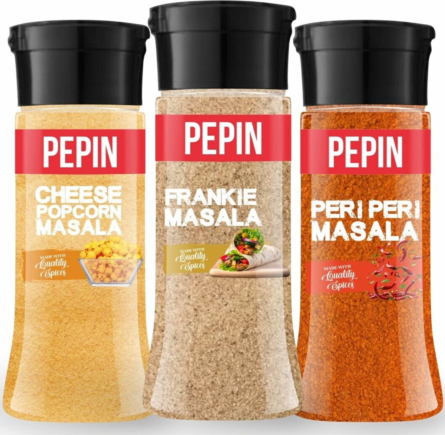 Image of HARIBAS Pack of 5 Popcorn Seasoning Powder 50gm each 5 Flavour (250 g)