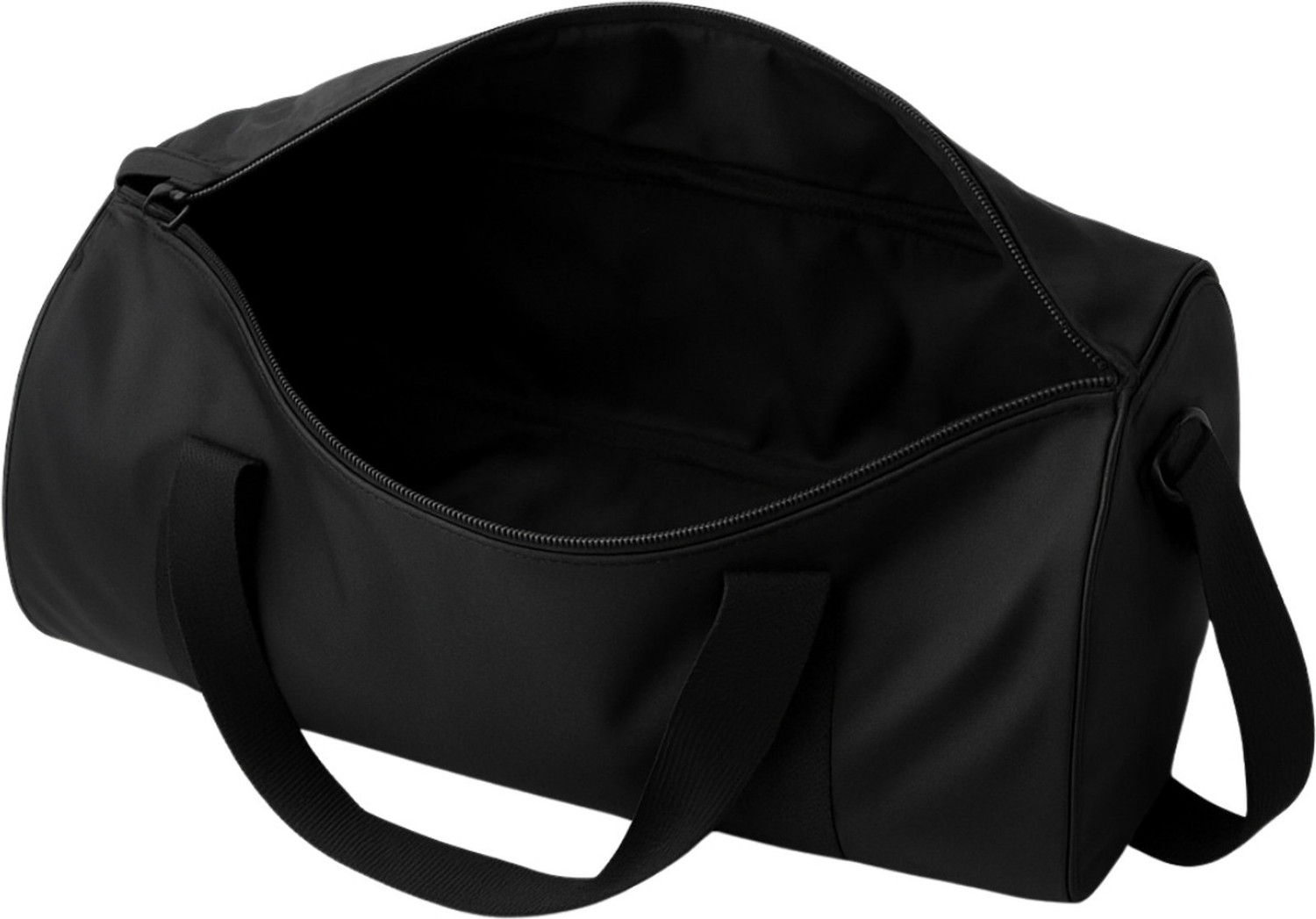 Image of WILD SHAPE Heavy Gym Bag with Bartacked Load Points & Tough Stitches - Lightweight Duffle (Black, Kit Bag)