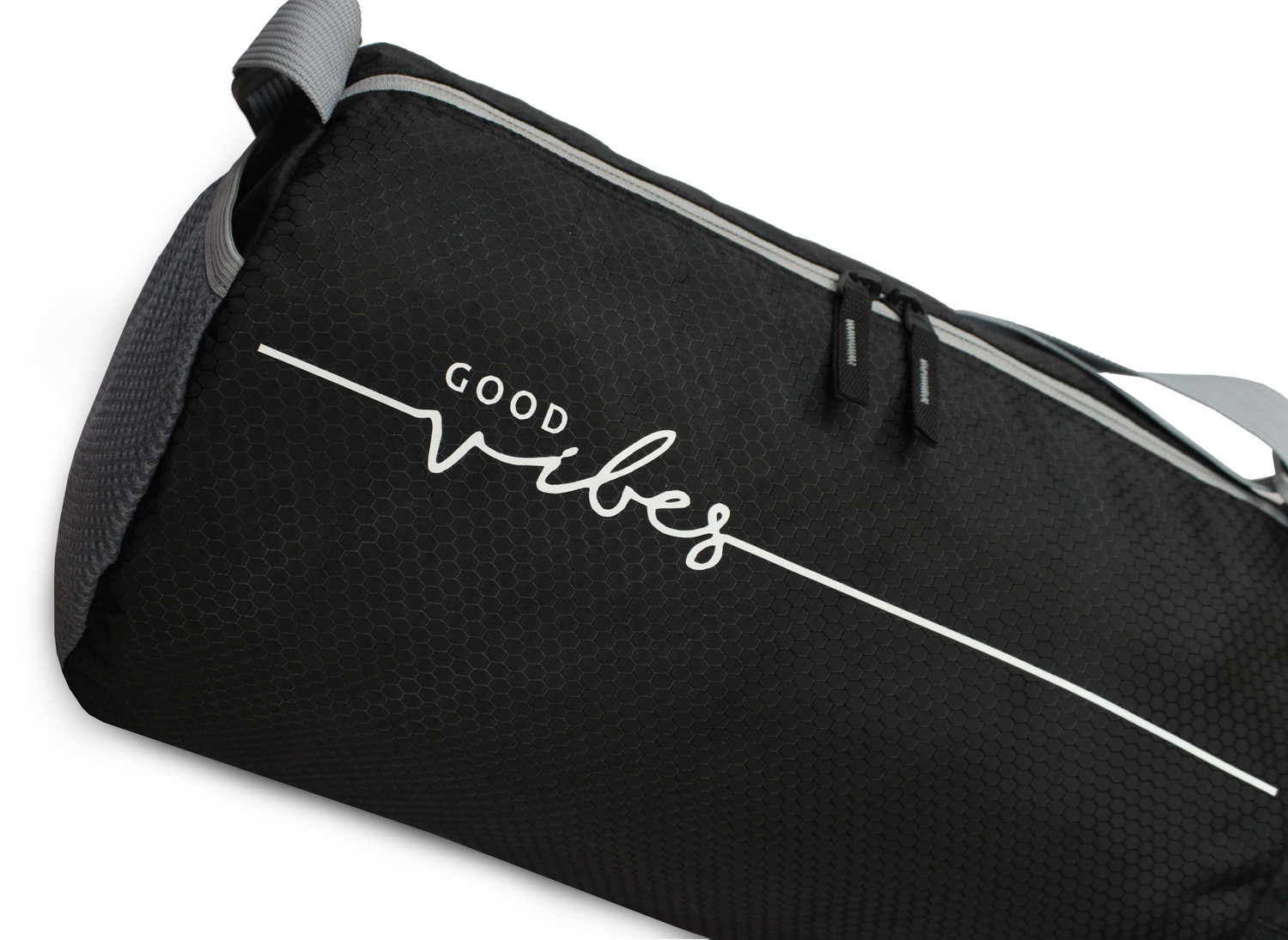Image of Sfane Men & Women Good Vibes Black Gym Bags , Sports Duffle Bag. (Black, Kit Bag)