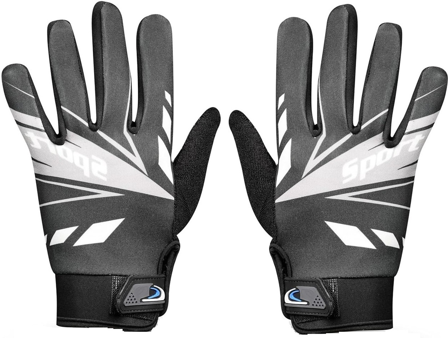 Image of aksmit Best Full Finger Motorcycle Rider Gloves Touchscreen Breathable Anti-Slip Red Riding Gloves (Red)