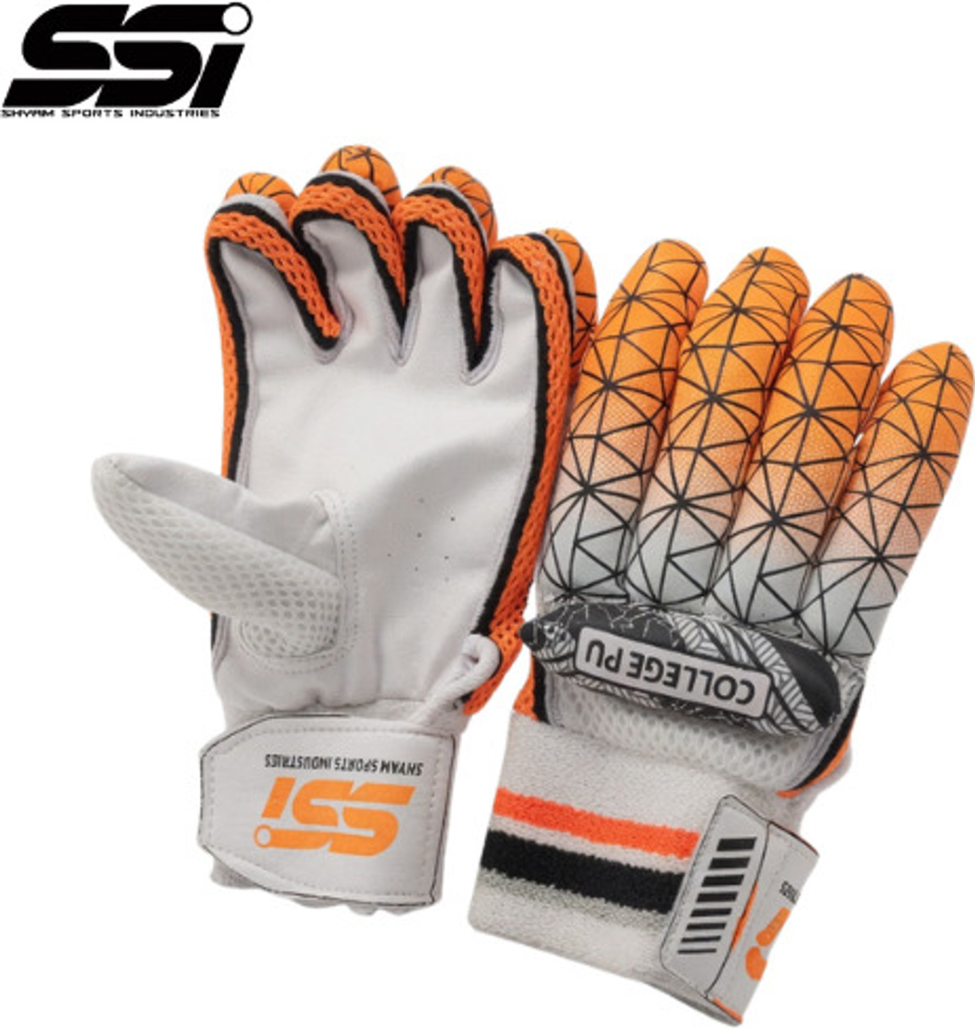 Image of D S SPORTS Prolite ( Youth) Batting Gloves (White, Red)