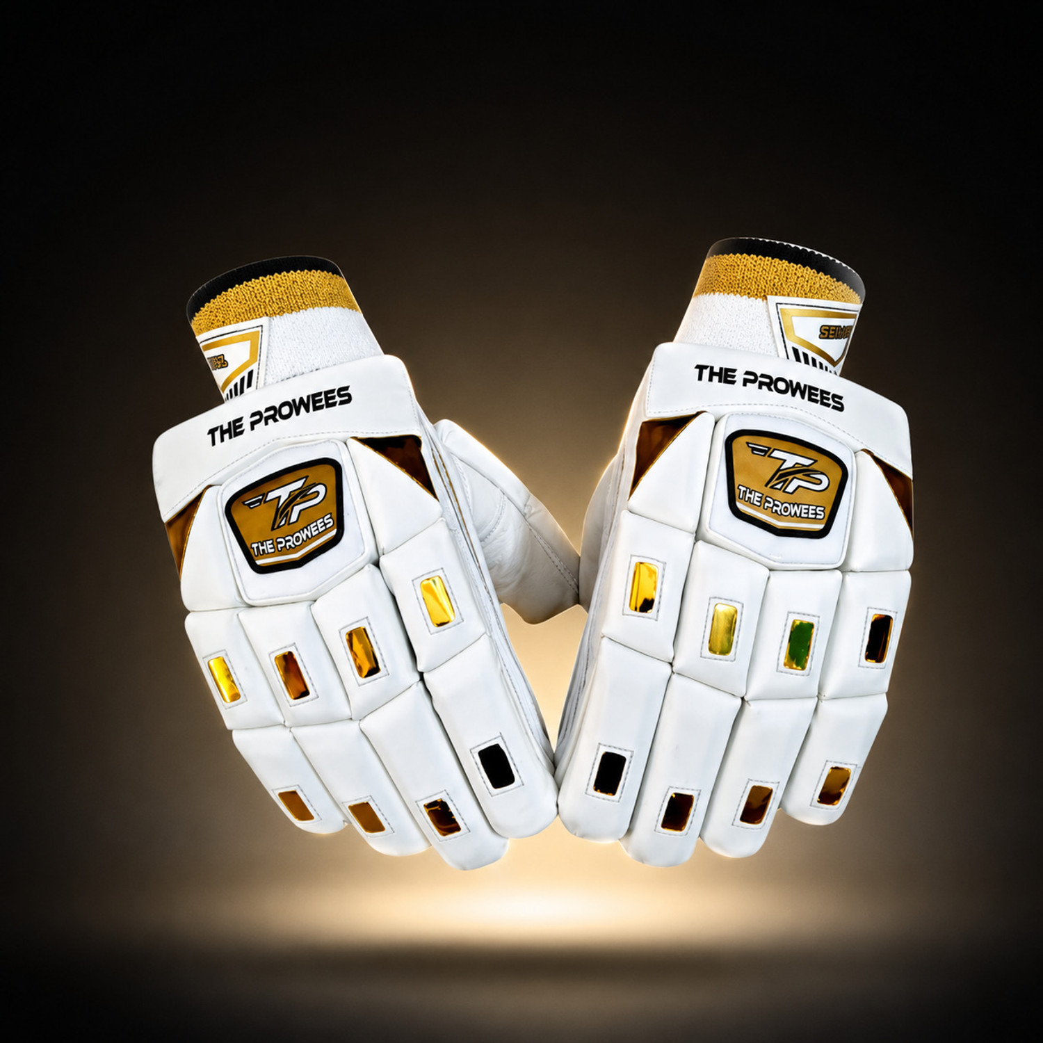 Image of D S SPORTS Prolite ( Youth) Batting Gloves (White, Red)