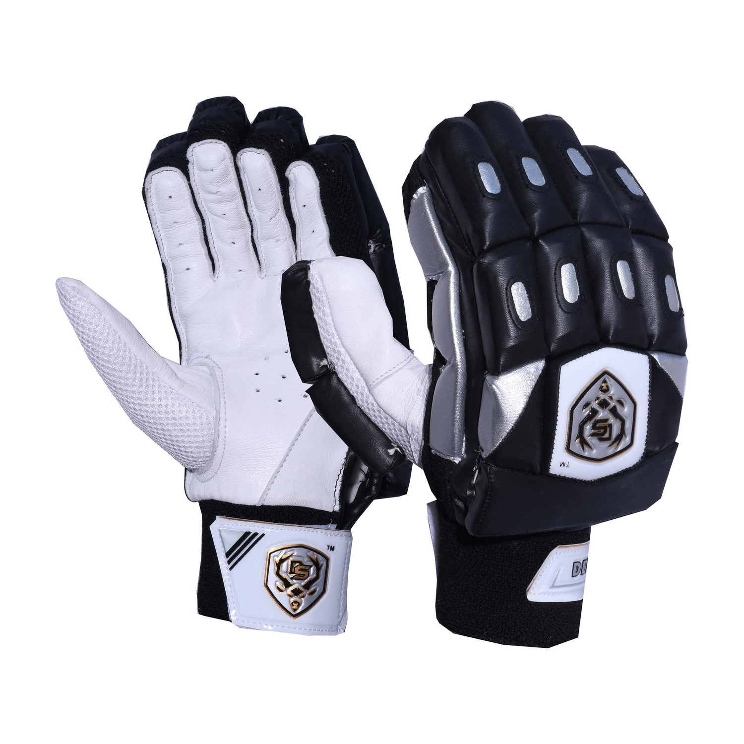 Image of D S SPORTS Prolite ( Youth) Batting Gloves (White, Red)