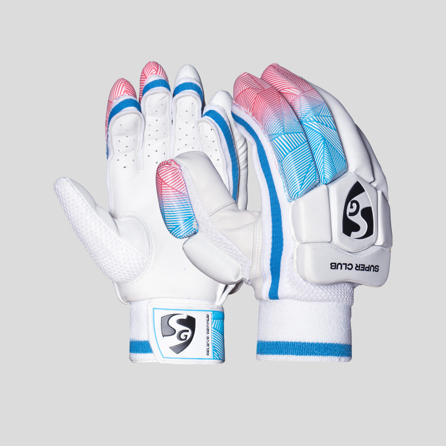 SG Junior LH Batting Gloves Blue - Image 1