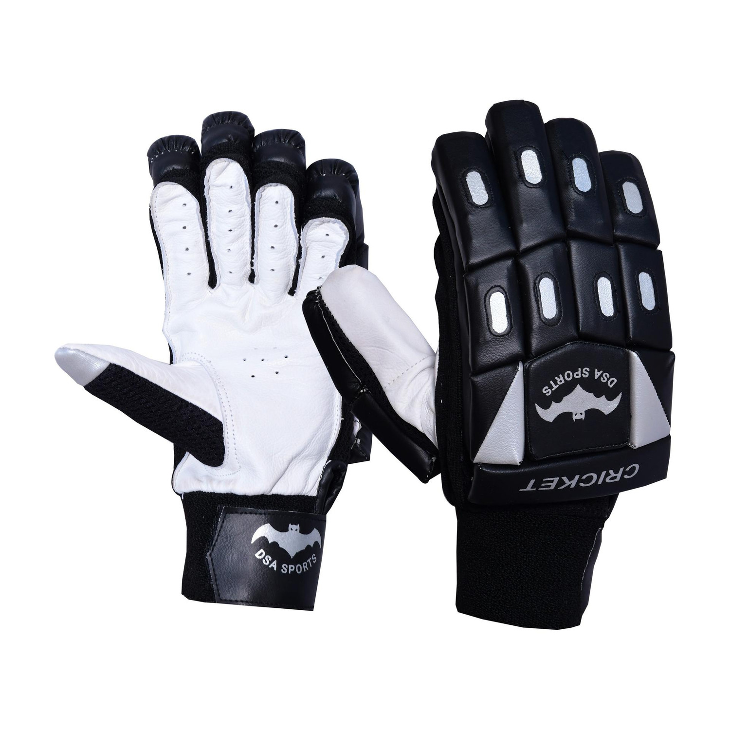 D.S.A SPORTS CRICKET SUPER BLACK Batting Gloves - Image 3