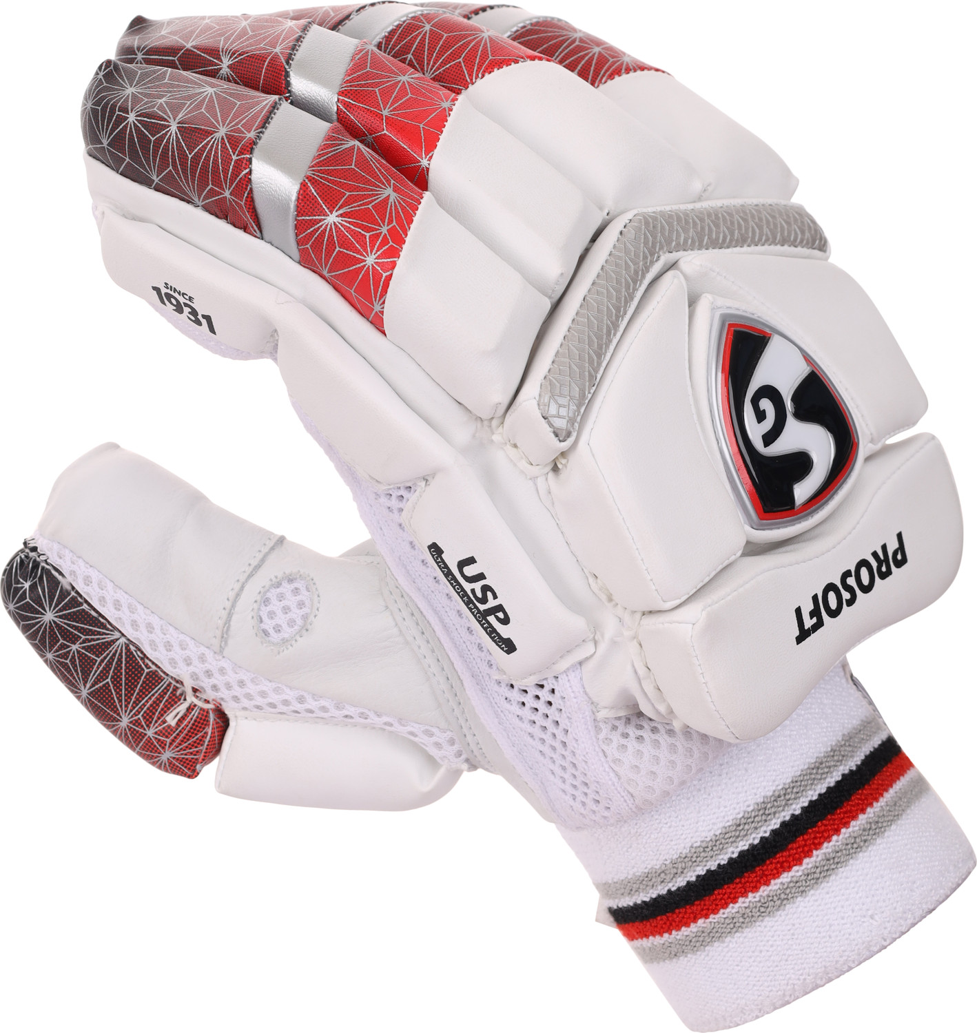 SG PROSOFT RH Batting Gloves Gold - Image 6