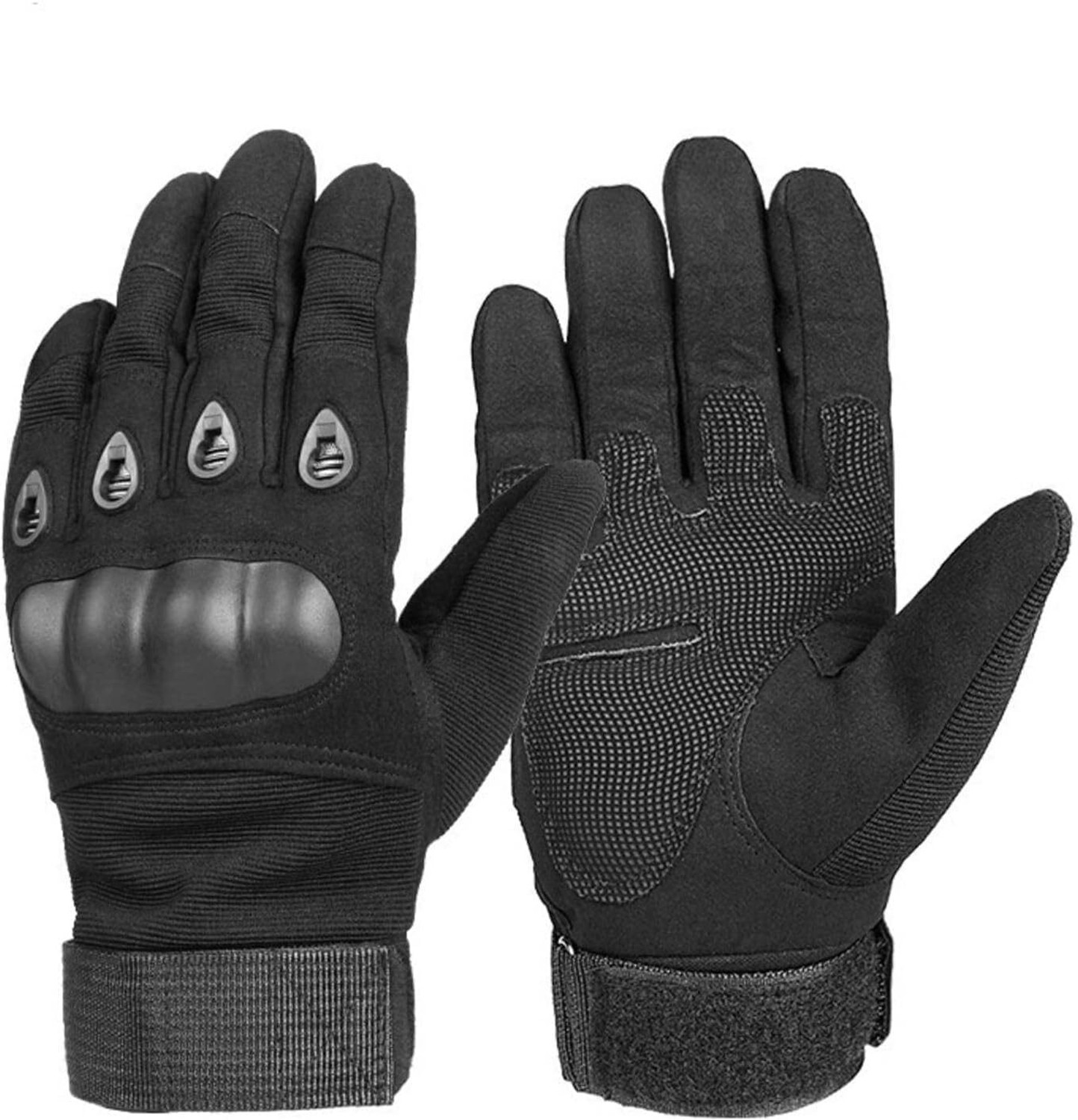 Image of BAD OWL Wind Rider Full Finger Motorcycle Riding Gloves with Touchscreen Fingertips Riding Gloves (Grey)
