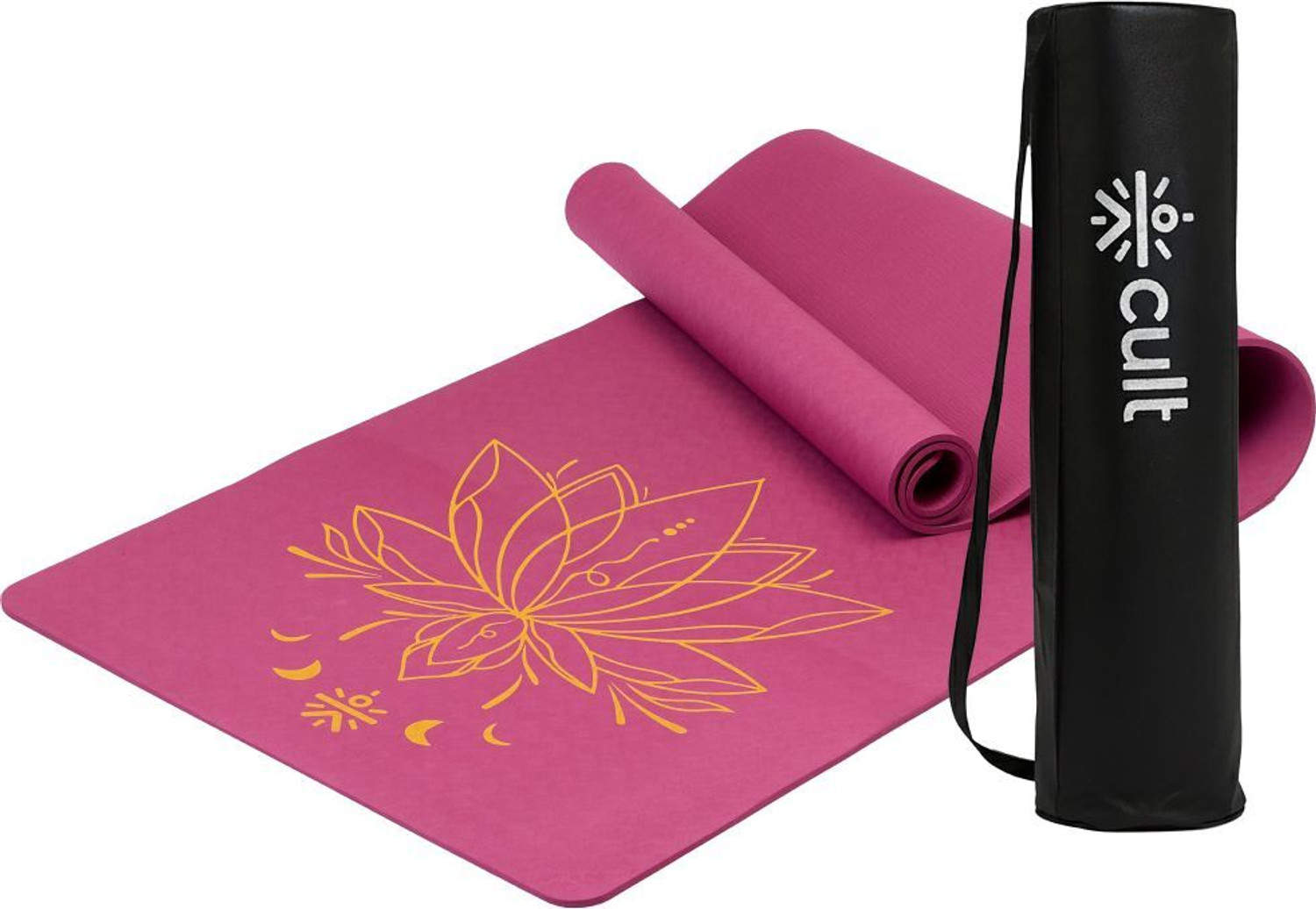 Cult 6mm Dual Color Wine/Black Yoga Mat - Image 6