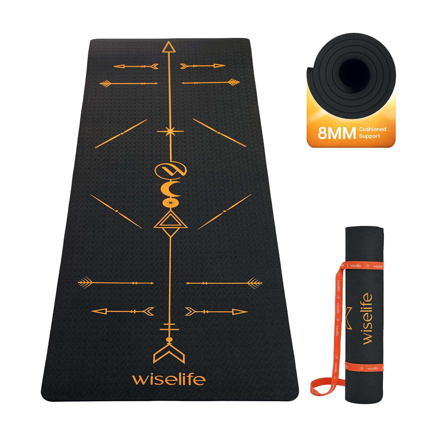Image of CRSMAT Yoga Mat with Carry Bag for Men | Anti-Skid EVA Exercise Fitness Mat for Home Blue 4 mm Yoga Mat
