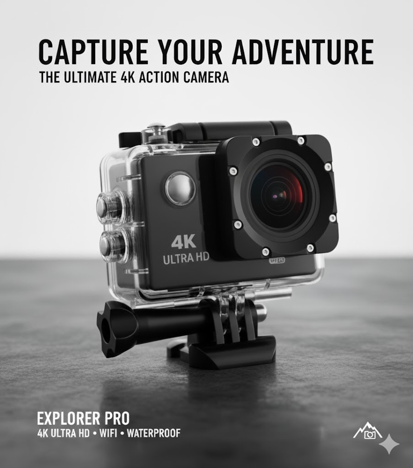Image of AUSHA 4K CAMERA 4K CAMERA Sports and Action Camera (Black, 12 MP)