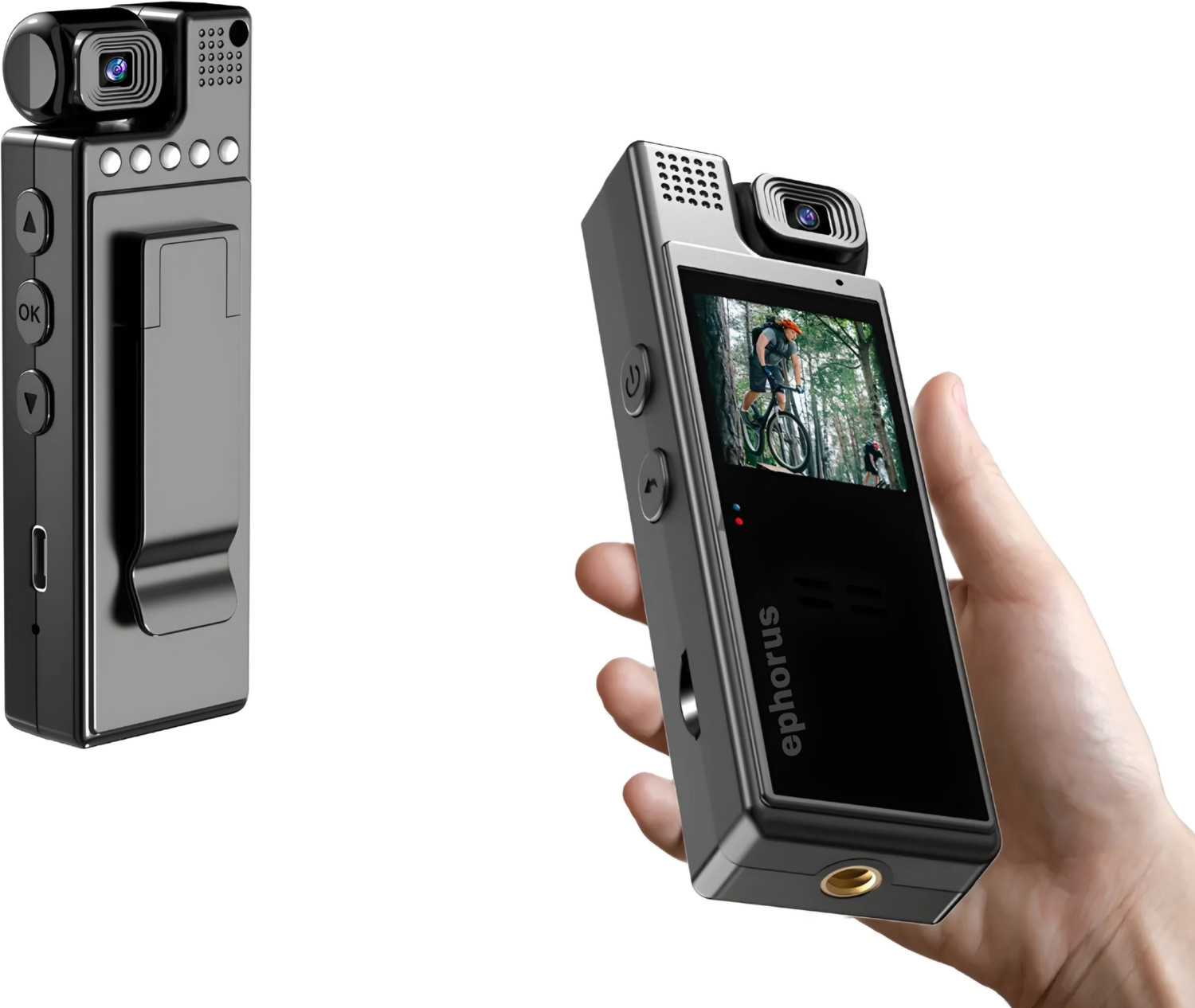 ephorus Pro Series HD Body Worn Camera 4K with 1.3" Display, 180° Rotating Camera,Video Recording Sports and Action Camera Price in India - Buy ephorus Pro Series HD Body Worn Camera 4K with 1.3" Display, 180° Rotating Camera,Video Recording Sports and Action Camera online at Flipkart.com