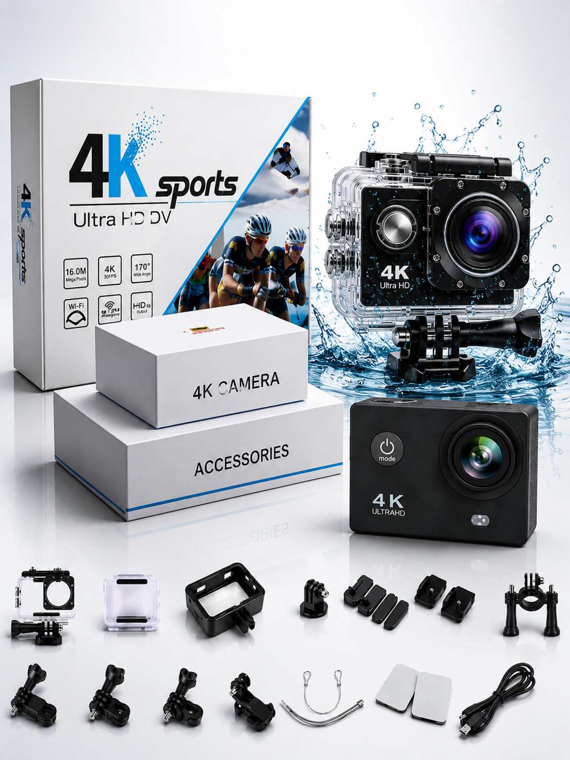 DSLRX PRO 4K_action Pro Vision 4K Ultra HD WiFi Waterproof Adventure Camera Sports and Action Camera Price in India - Buy DSLRX PRO 4K_action Pro Vision 4K Ultra HD WiFi Waterproof Adventure Camera Sports and Action Camera online at Flipkart.com