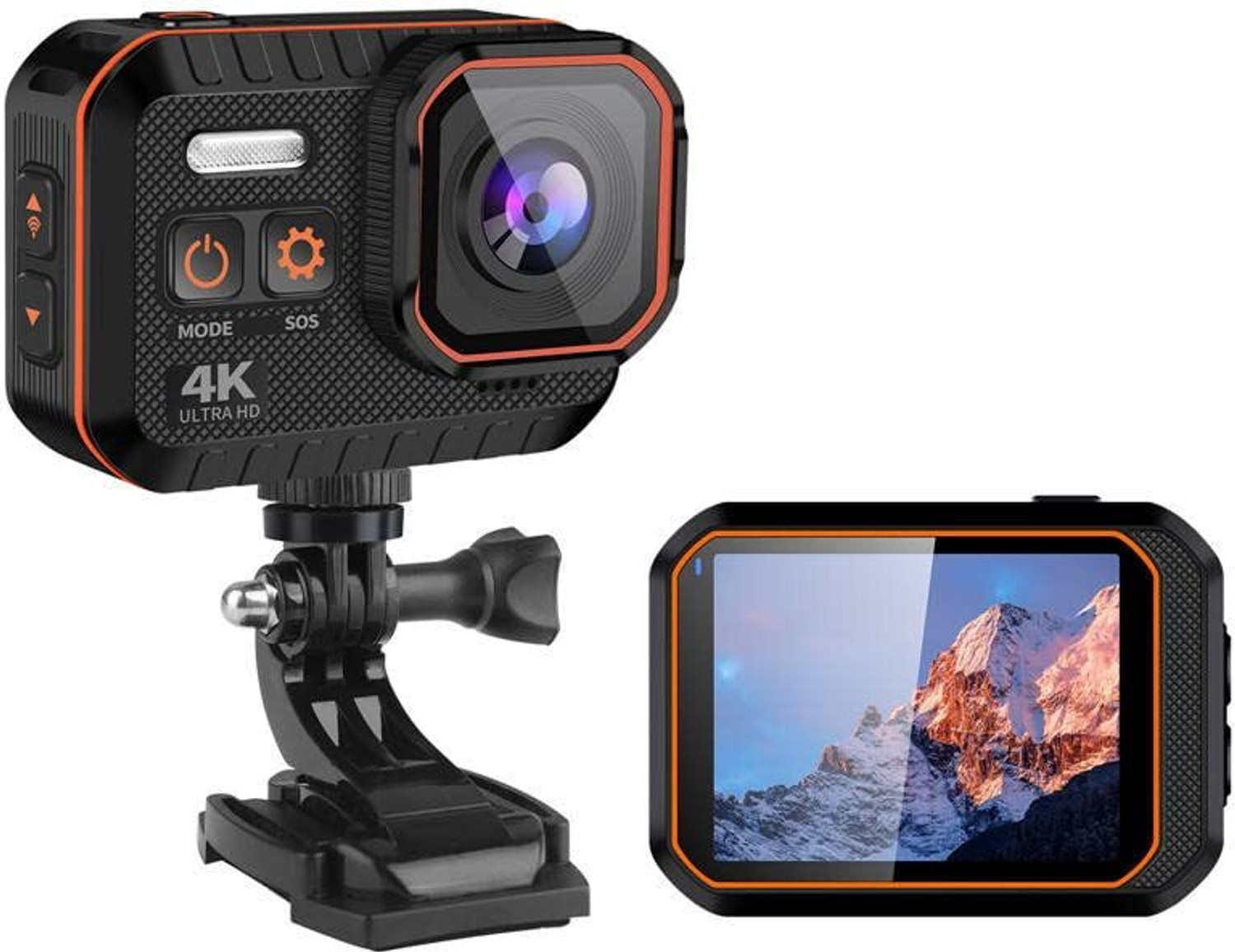 Image of AUSHA action camera action camera 4k Sports and Action Camera (Black, 16 MP)