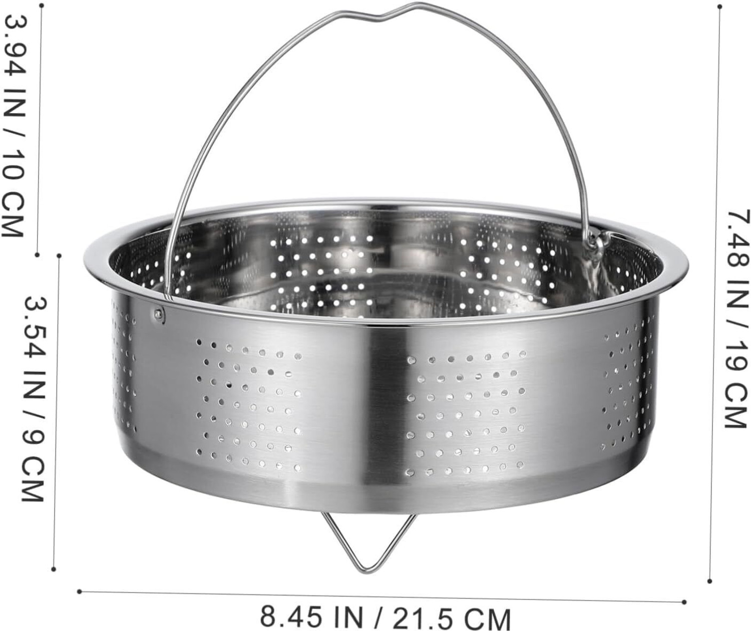 Image of Rakesh Gold Stainless Steel cooker container, cooker separator for 3 Litre Inner Lid Cooker Stainless Steel Steamer (3 L)