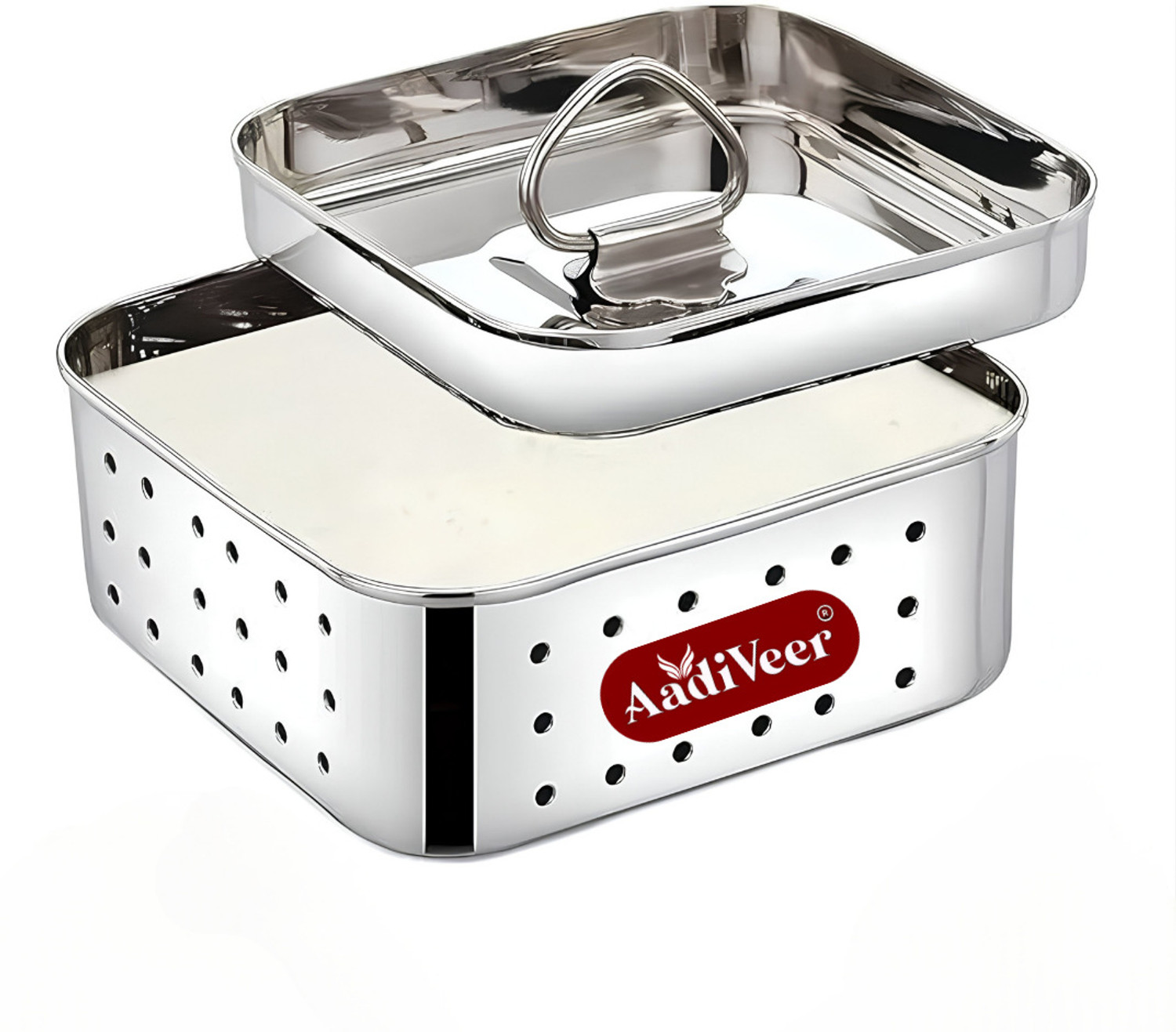 Image of Rakesh Gold Stainless Steel cooker container, cooker separator for 3 Litre Inner Lid Cooker Stainless Steel Steamer (3 L)