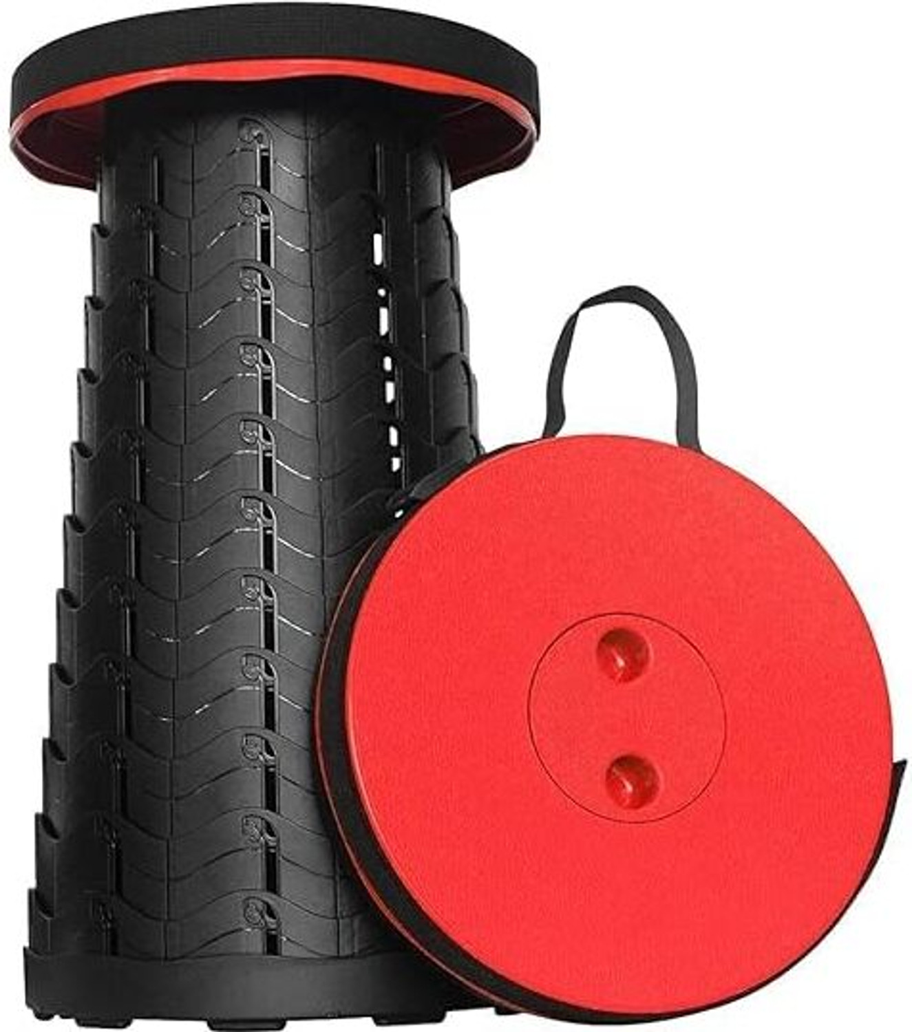Image of RABJET Telescopic folding height adjustable stool portable multipurpose use Outdoor & Cafeteria Stool (Multicolor, Pre-assembled)