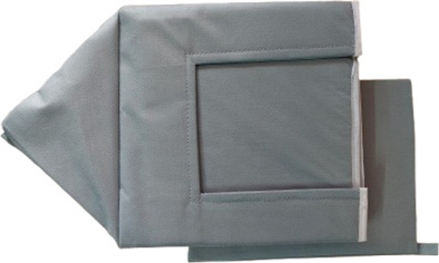 Image of Mteaser Foldable Drawer Rectangular Storage Basket with Lid & Handle Closet Organizer| Storage Box (Grey)