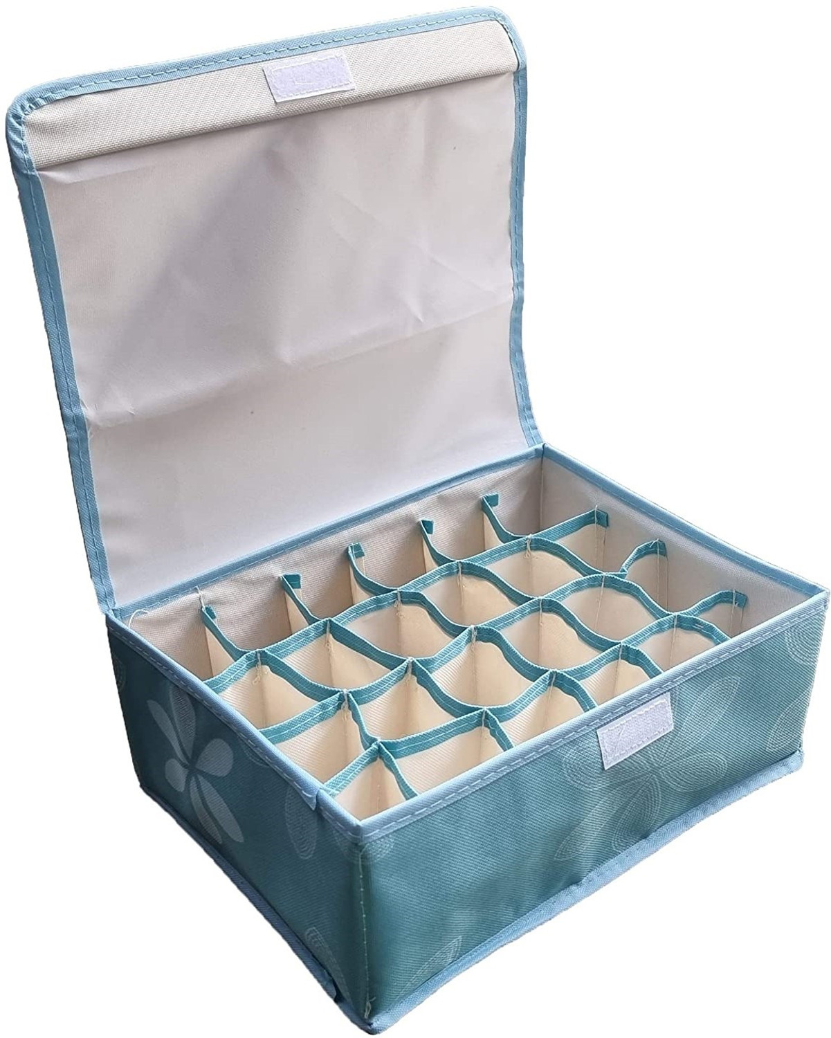 Image of JOYO Plastics Scottish 6 Pcs Container With 1 Basket Pack of 7 Pcs Storage Box (Blue)