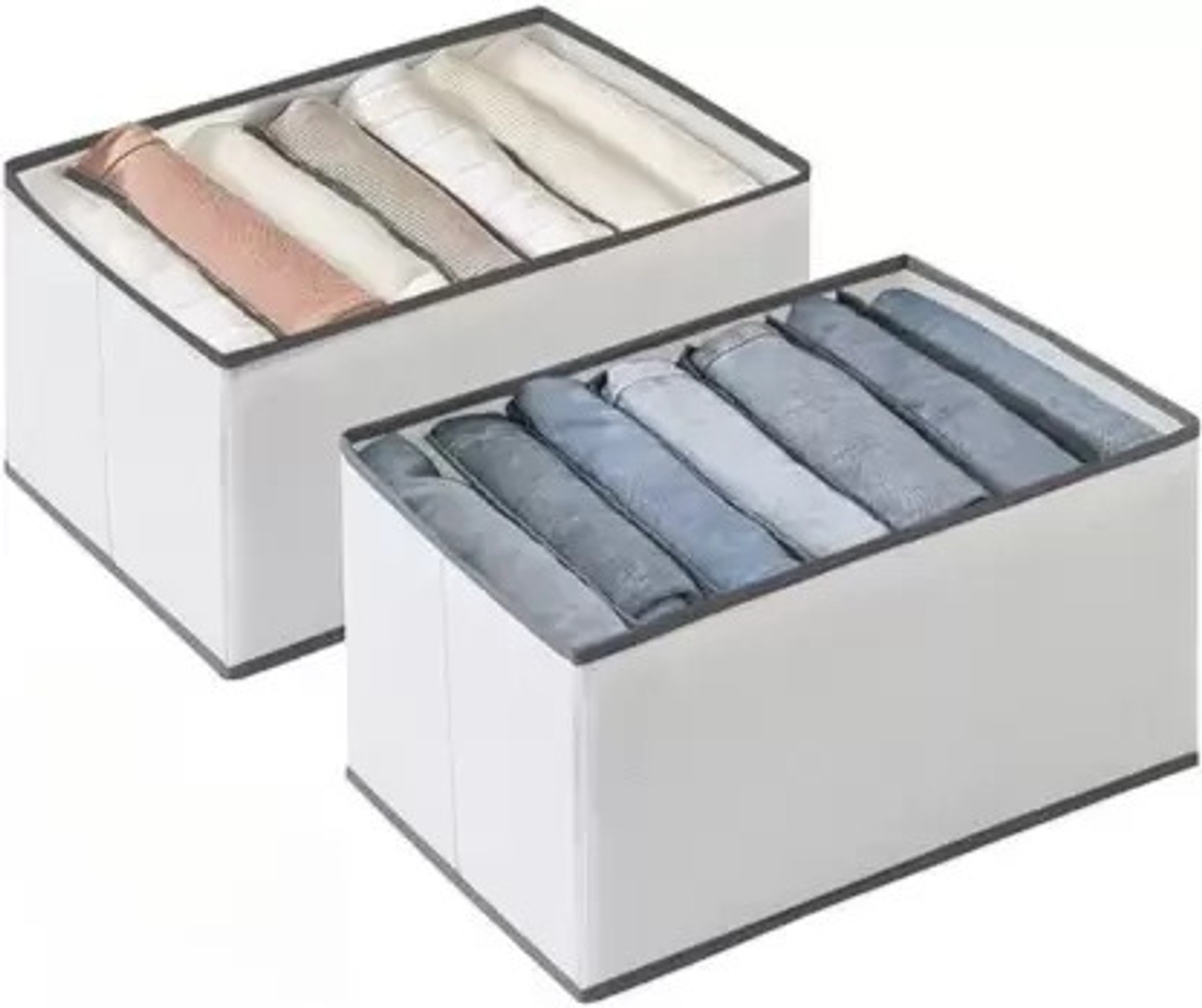 Image of CHEFERYN STORAGE STOOLS Storage Box (Grey)