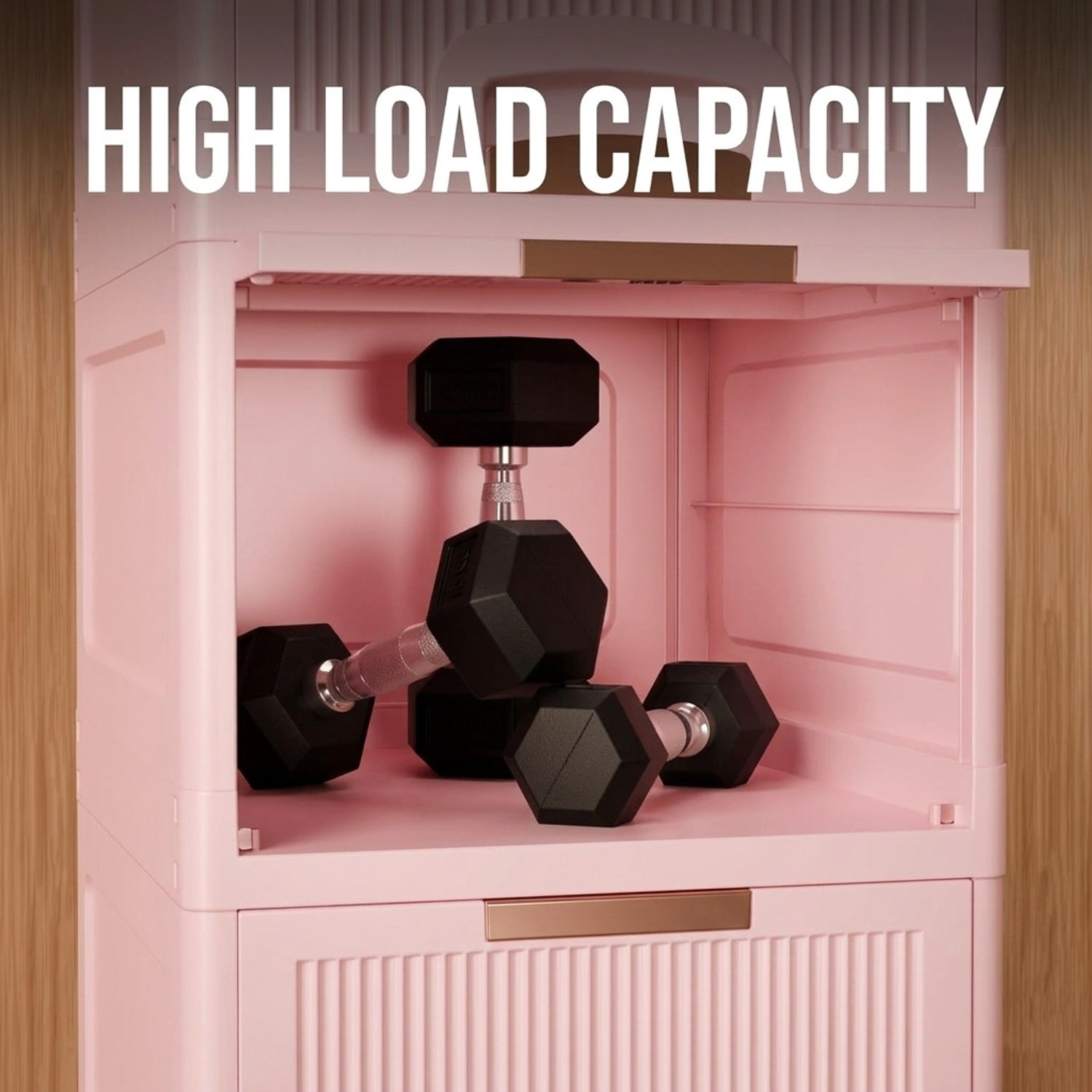 Image of MAXTID Shelf Organizers (Pink, Plastic)