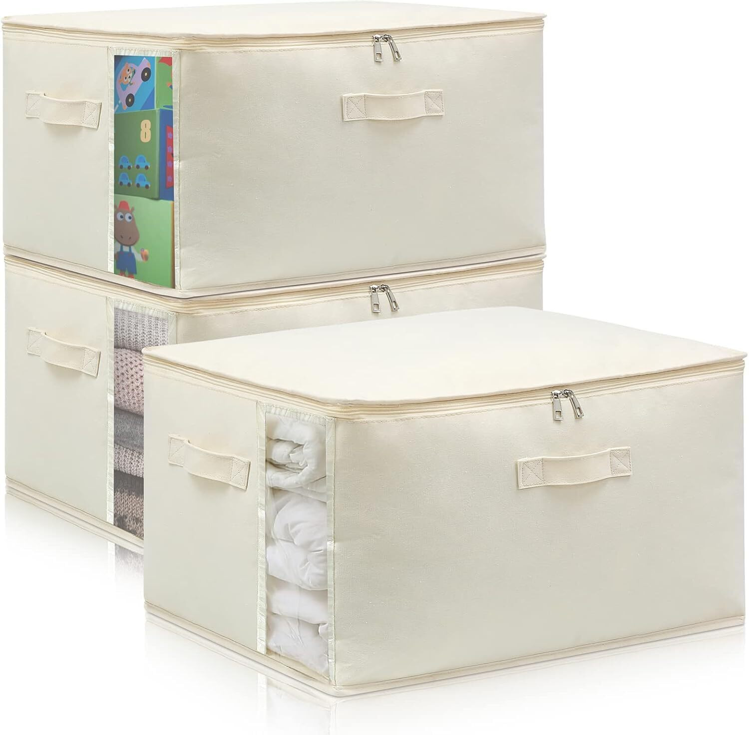 Image of MAXTID Shelf Organizers (White, Plastic)