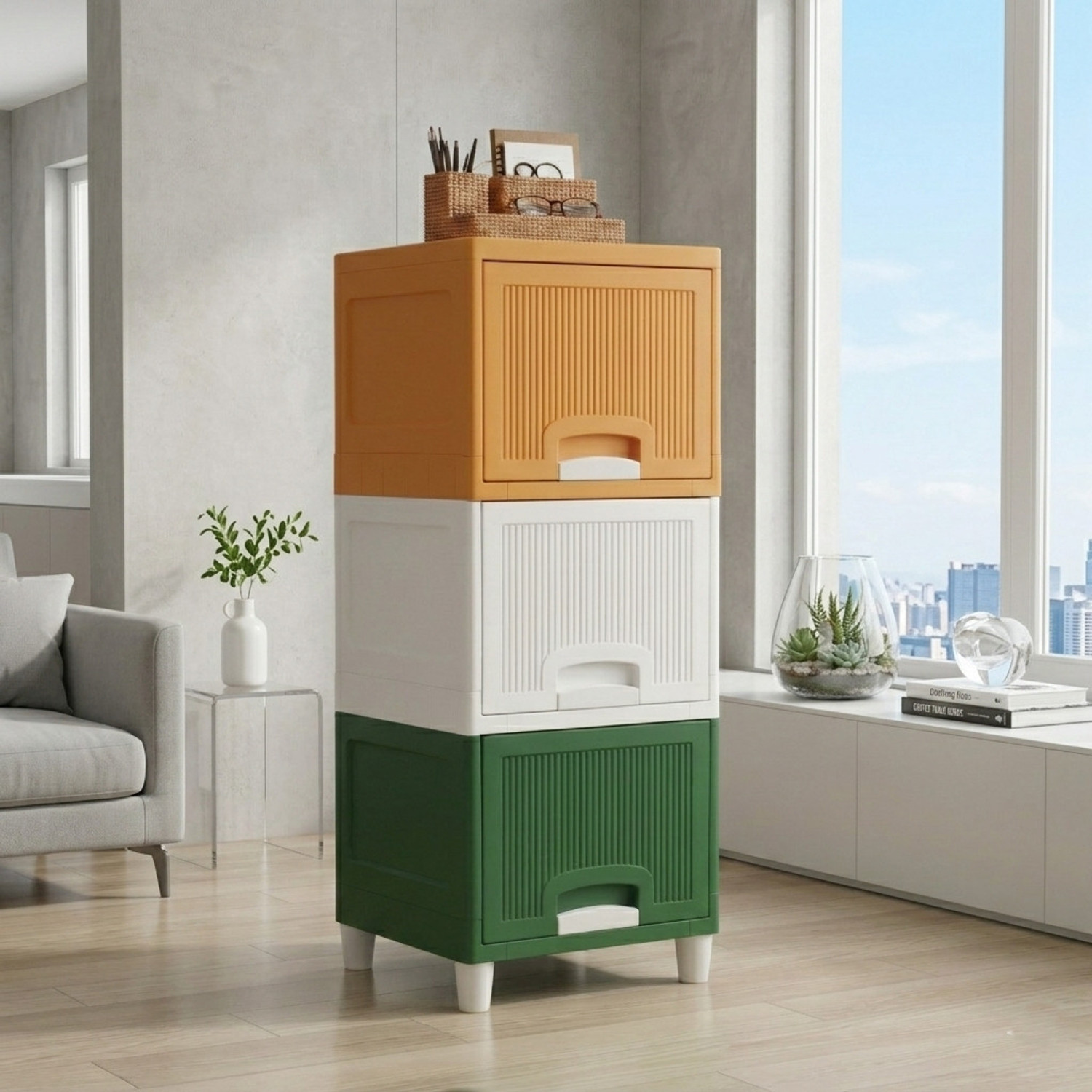 Image of MAXTID Shelf Organizers (Multicolor, Plastic)